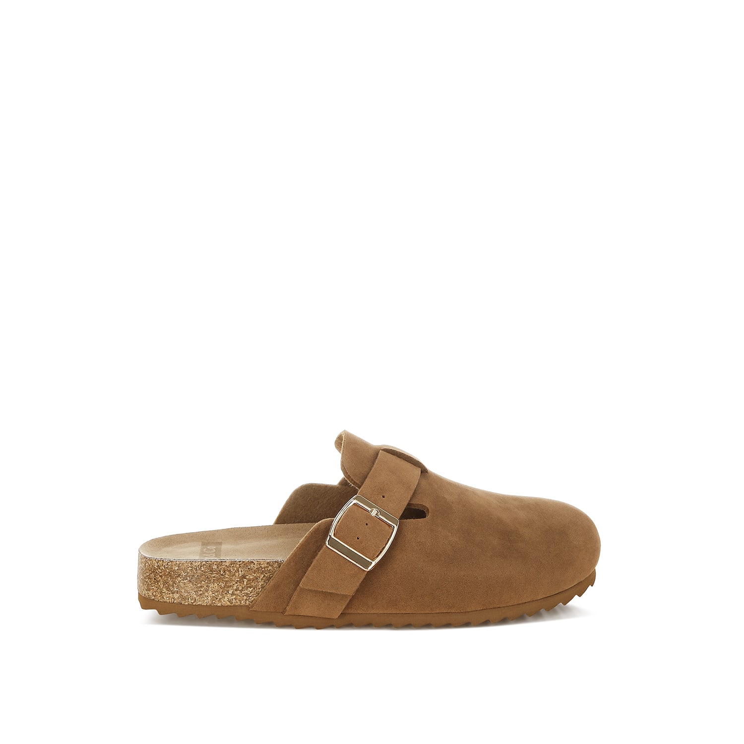 Rag & Co Women's Brown Ratiha Buckle Accent Slip-on Footbed Mules On Tan In Brown