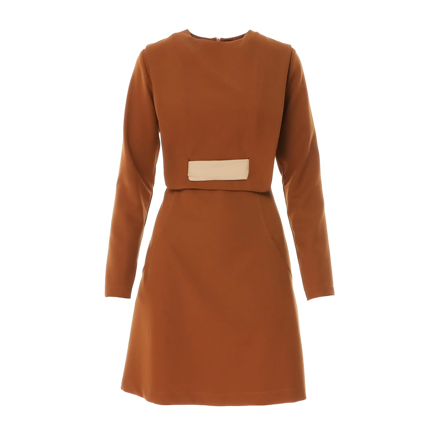 brick orange dress