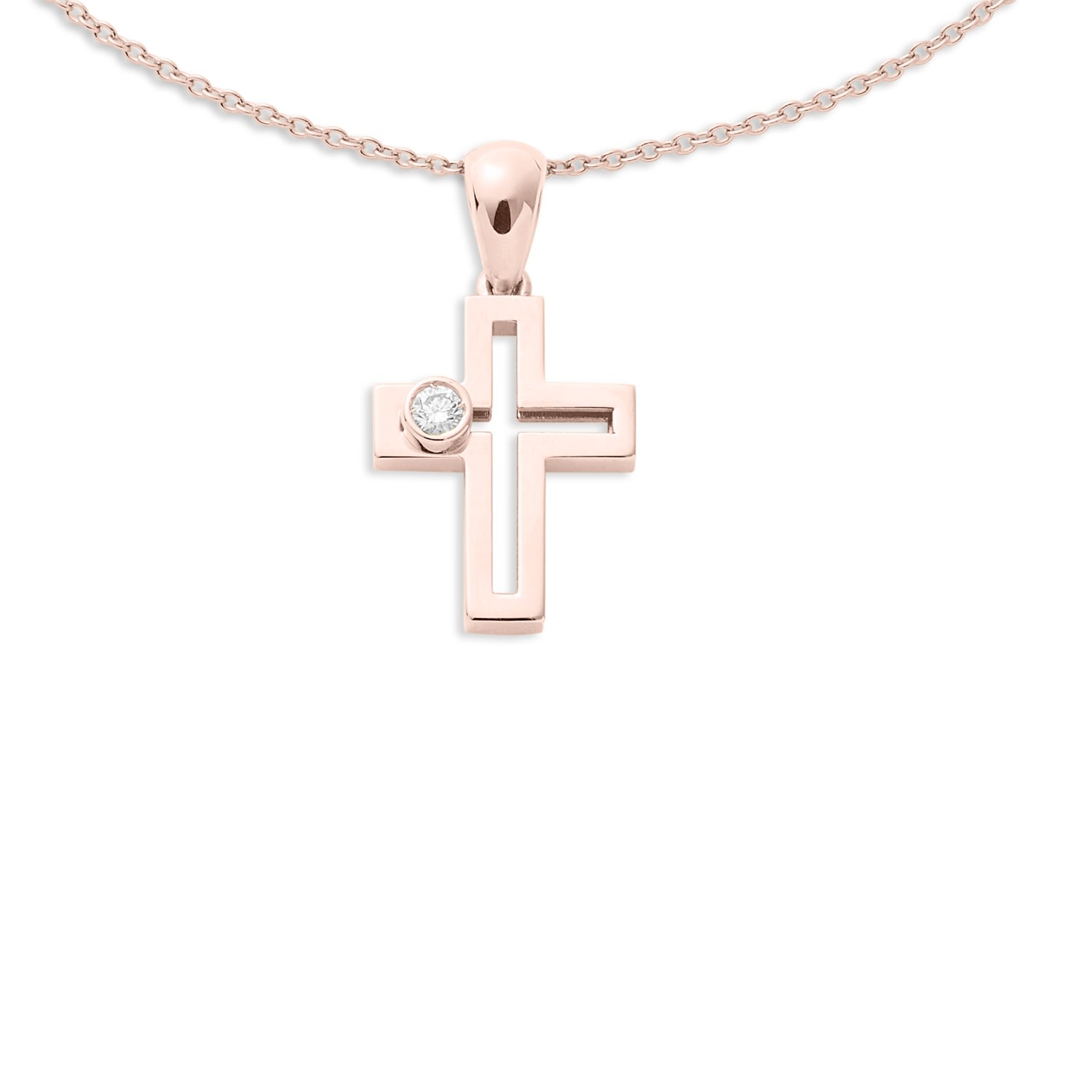 Women’s Joujou Cross - Rose Gold Caye Joaillier