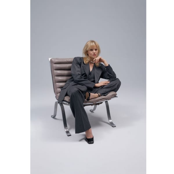 Aggi By Halewski Tiffany Downtown Grey Blazer