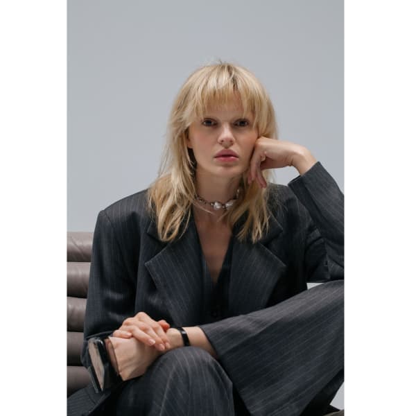 Aggi By Halewski Tiffany Downtown Grey Blazer