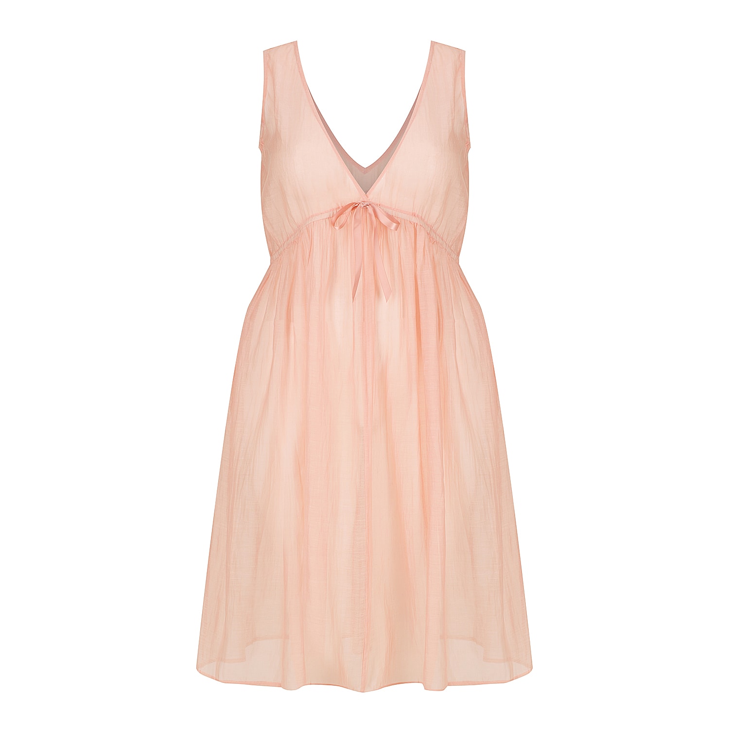 Hank & Hera Women's Pink / Purple Elizabeth Nightie - Short - Cotton - Pink In Pink/purple