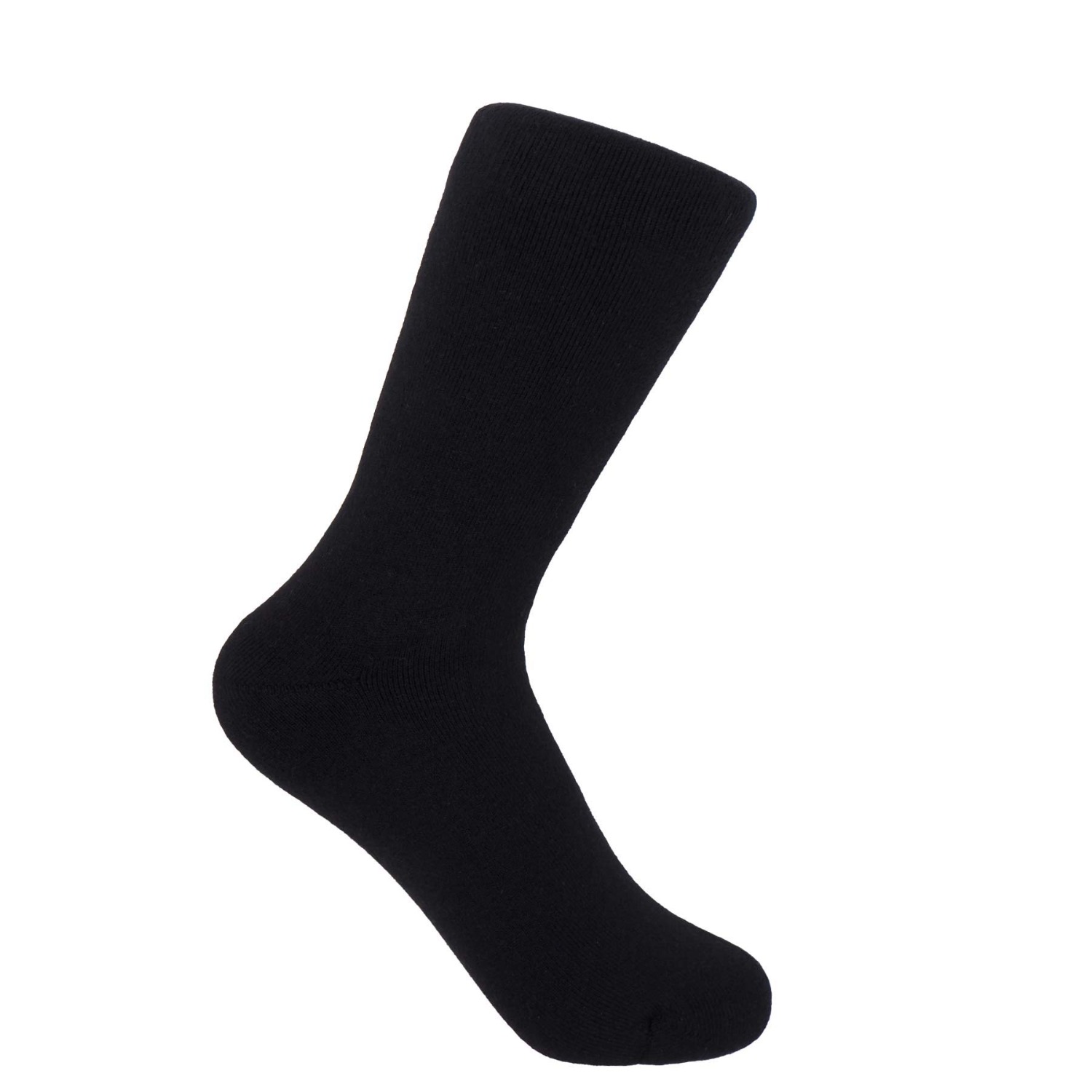 Peper Harow - Made In England Plain Women's Bed Socks – Black