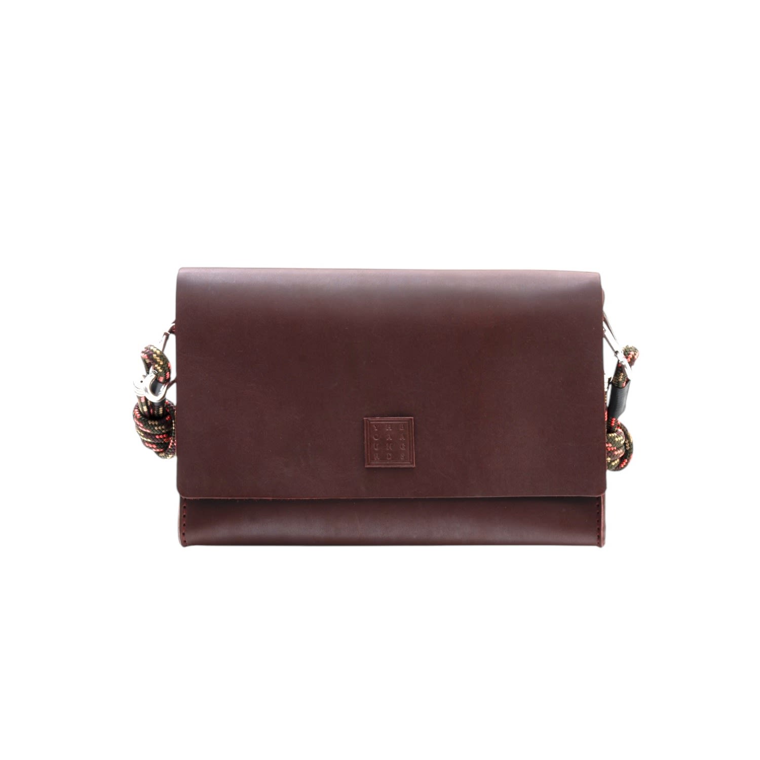 Yourhandbags Women's Pink / Purple Burgundy Leather Candy Bag With Pink Khaki Rope Strap