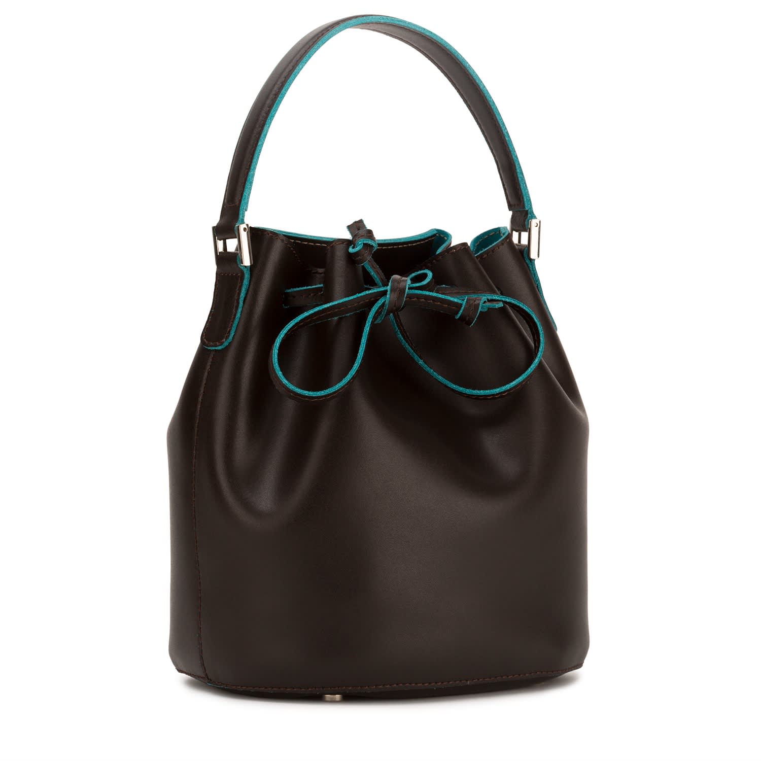 Mini-Bella Bucket Bag: Cowhide Tan