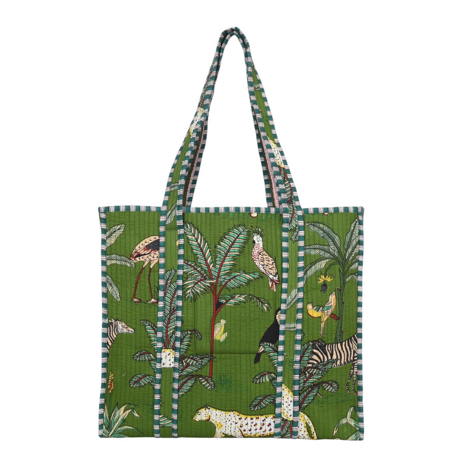 Conscious Yoga Collective Women's Green The Ultimate Jungle Tote In Khaki
