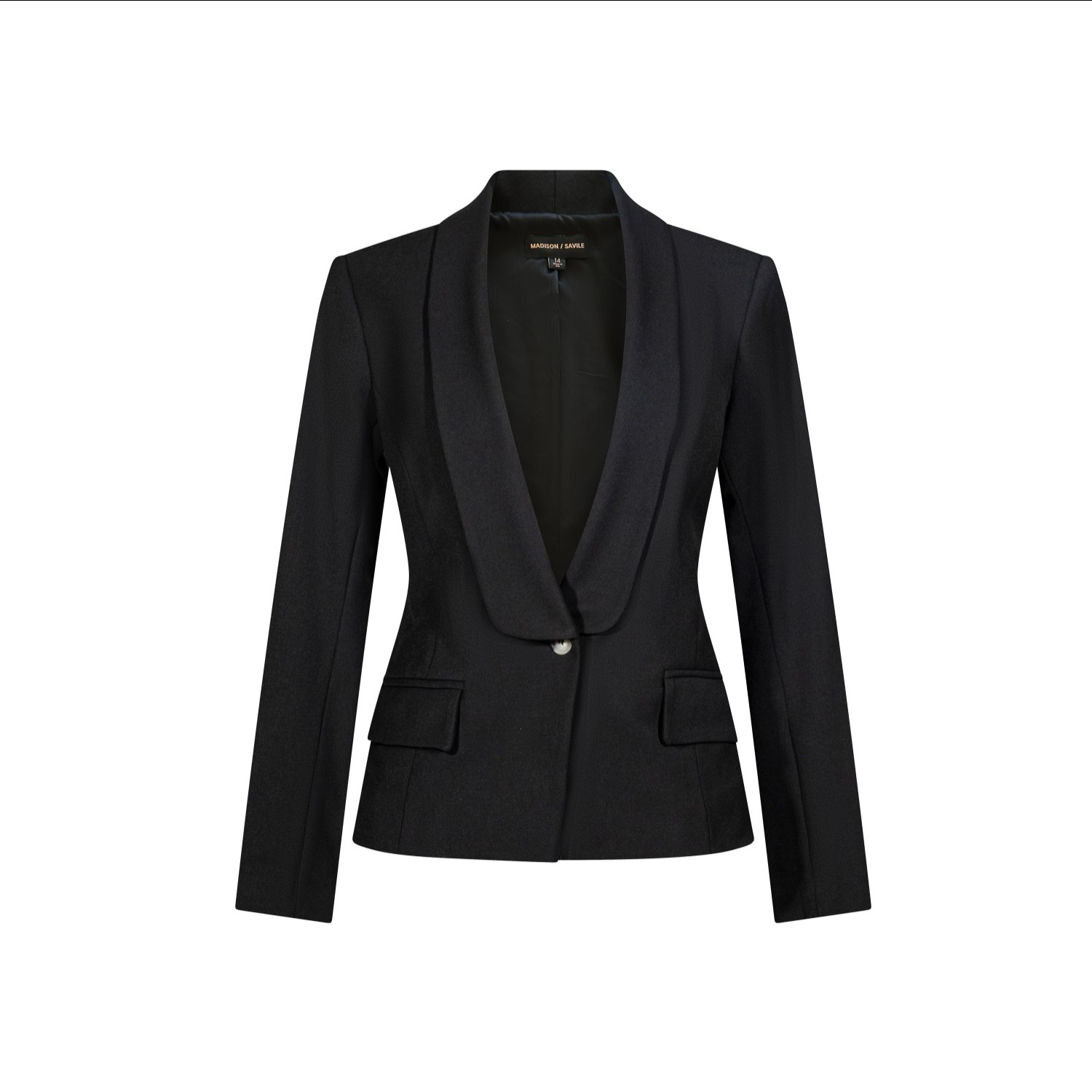 Black Saville Blazer Vest