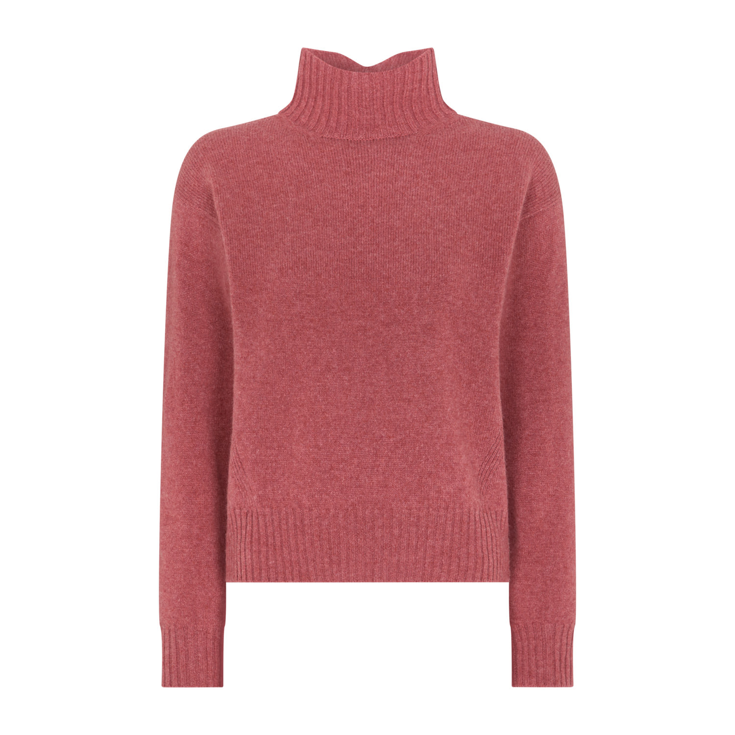 Really Wild Clothing Women's Red Kinalba Lambswool High Neck Sweater In Red