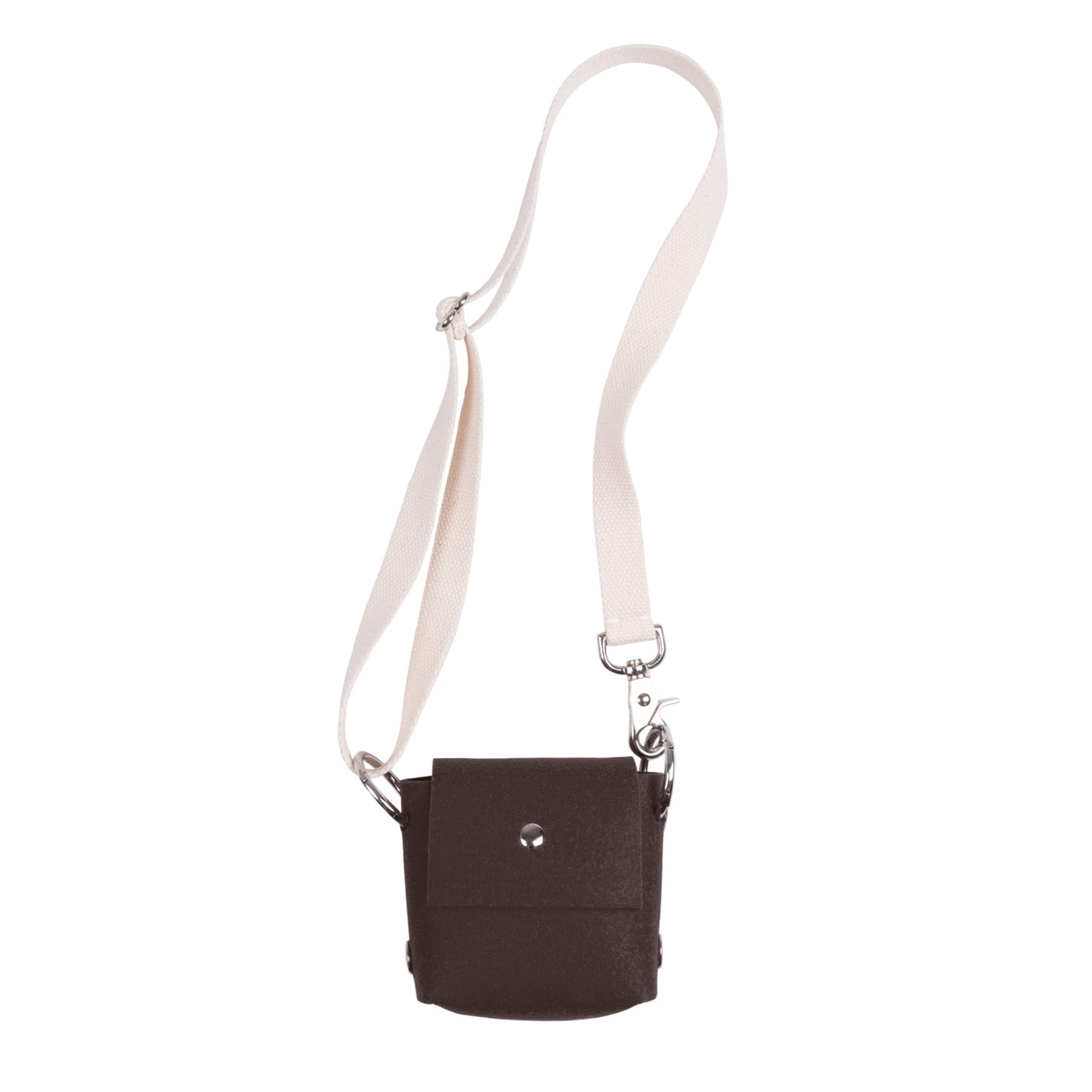 Katya Komarova Women's Brown Felt Mini Purse