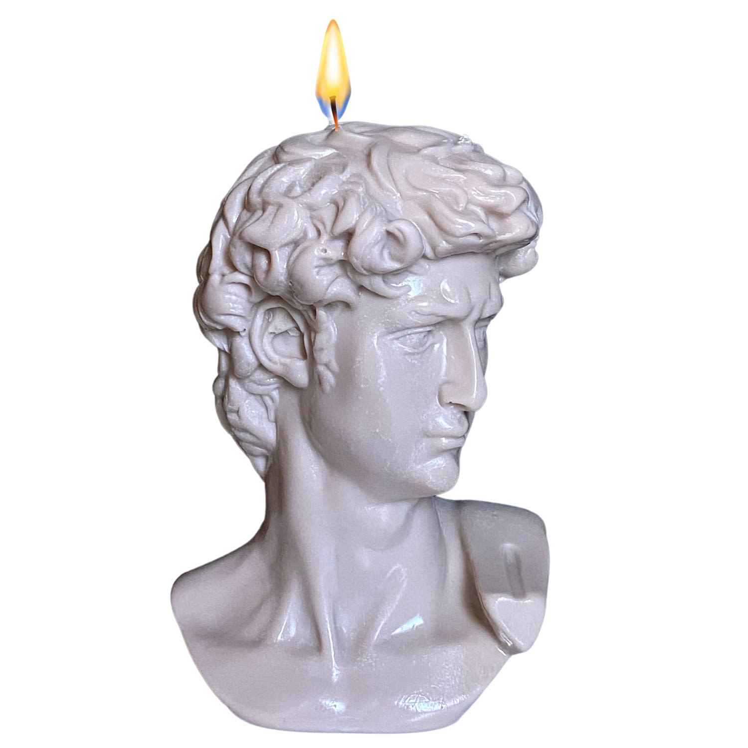 Neos Candlestudio David Bust Candle - Neutrals