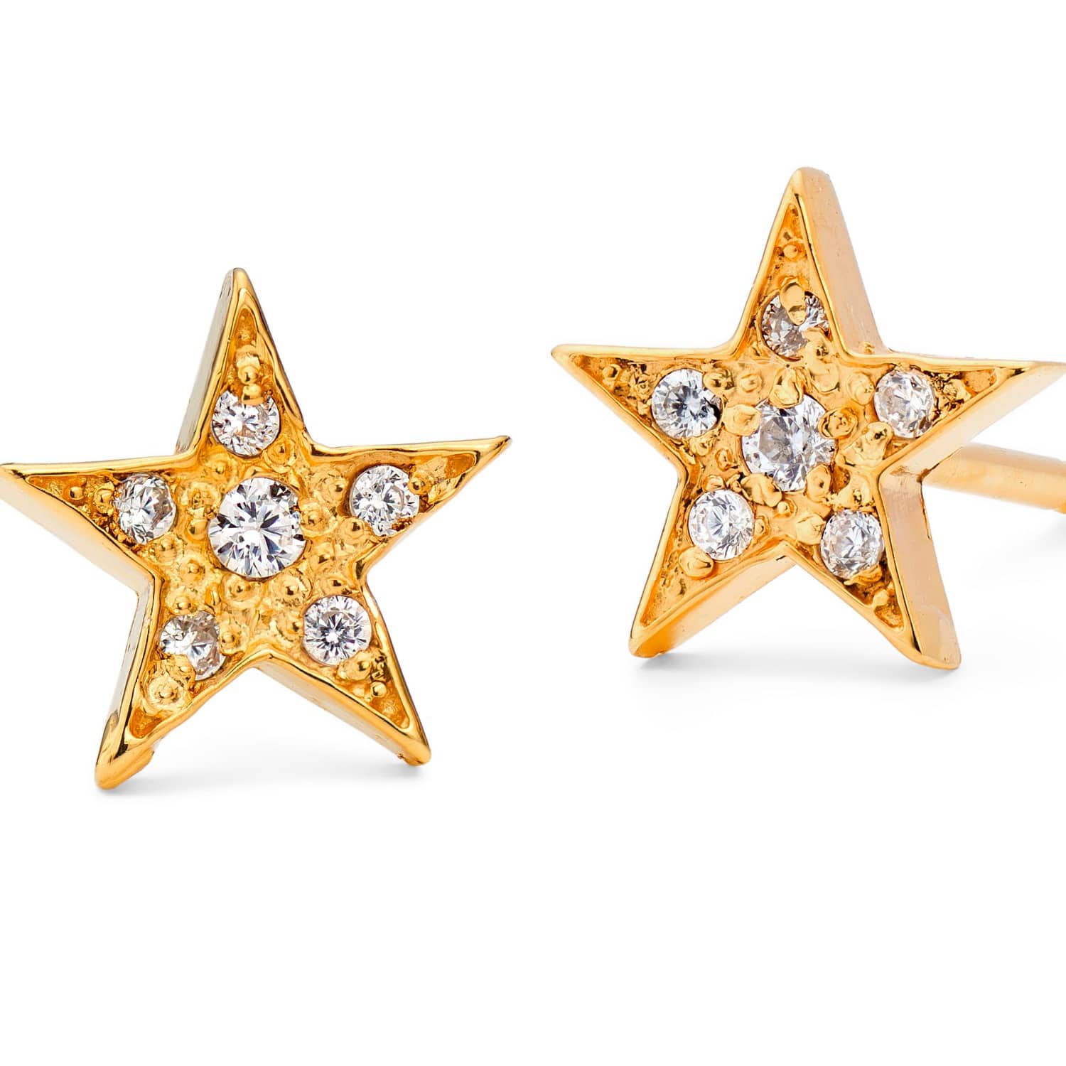 simple gold stud earrings