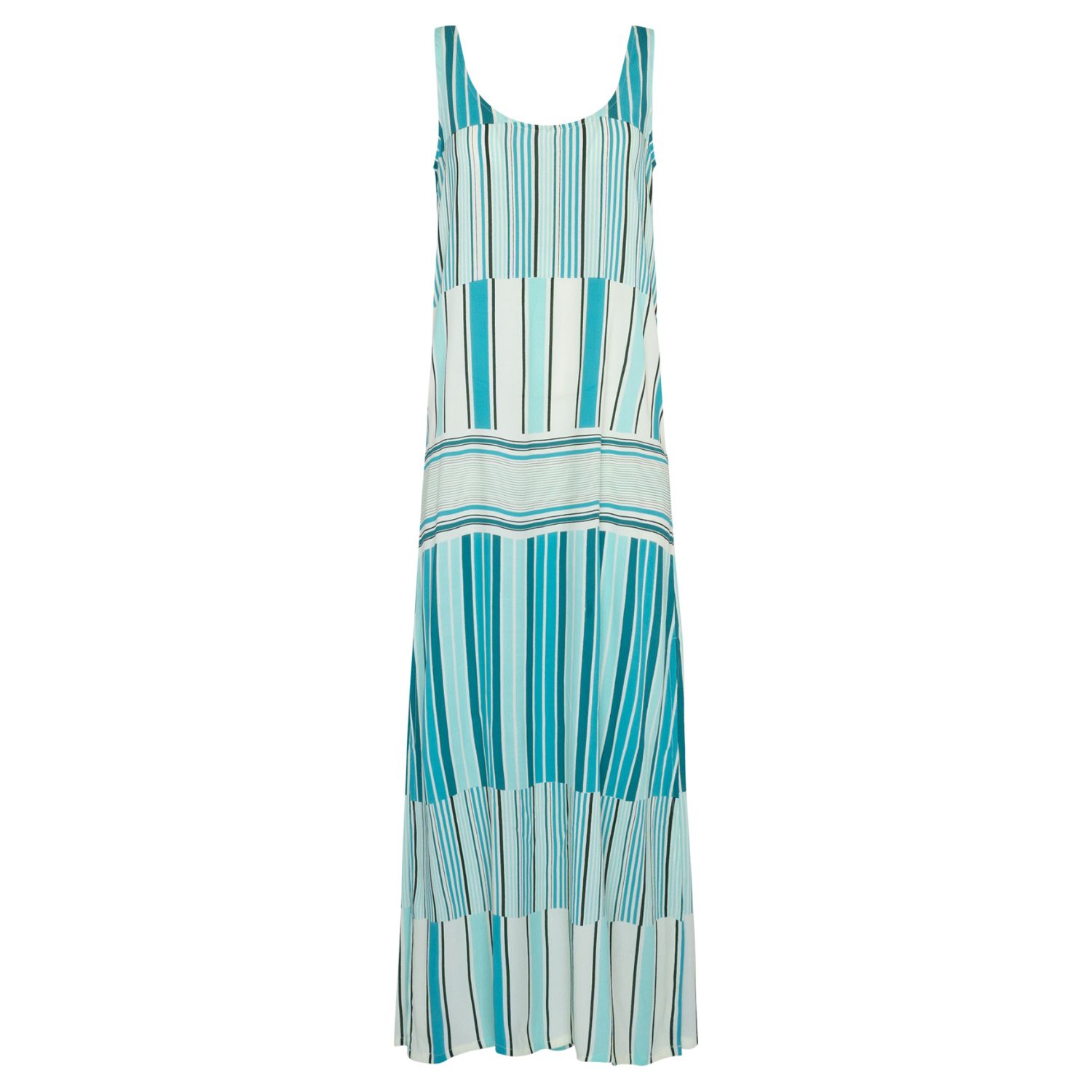 State Of Georgia Women's Blue The Pamela Dress Luna Stripe In Blue
