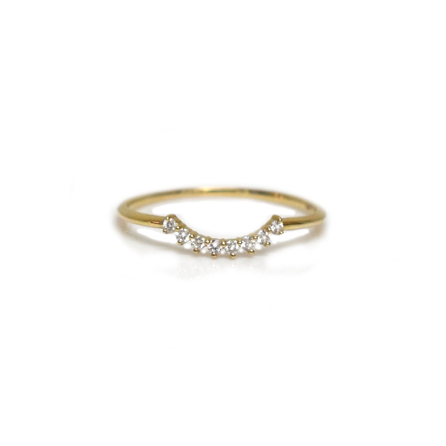 Women’s Solid Gold Diamond Cascade Ring La Kaiser