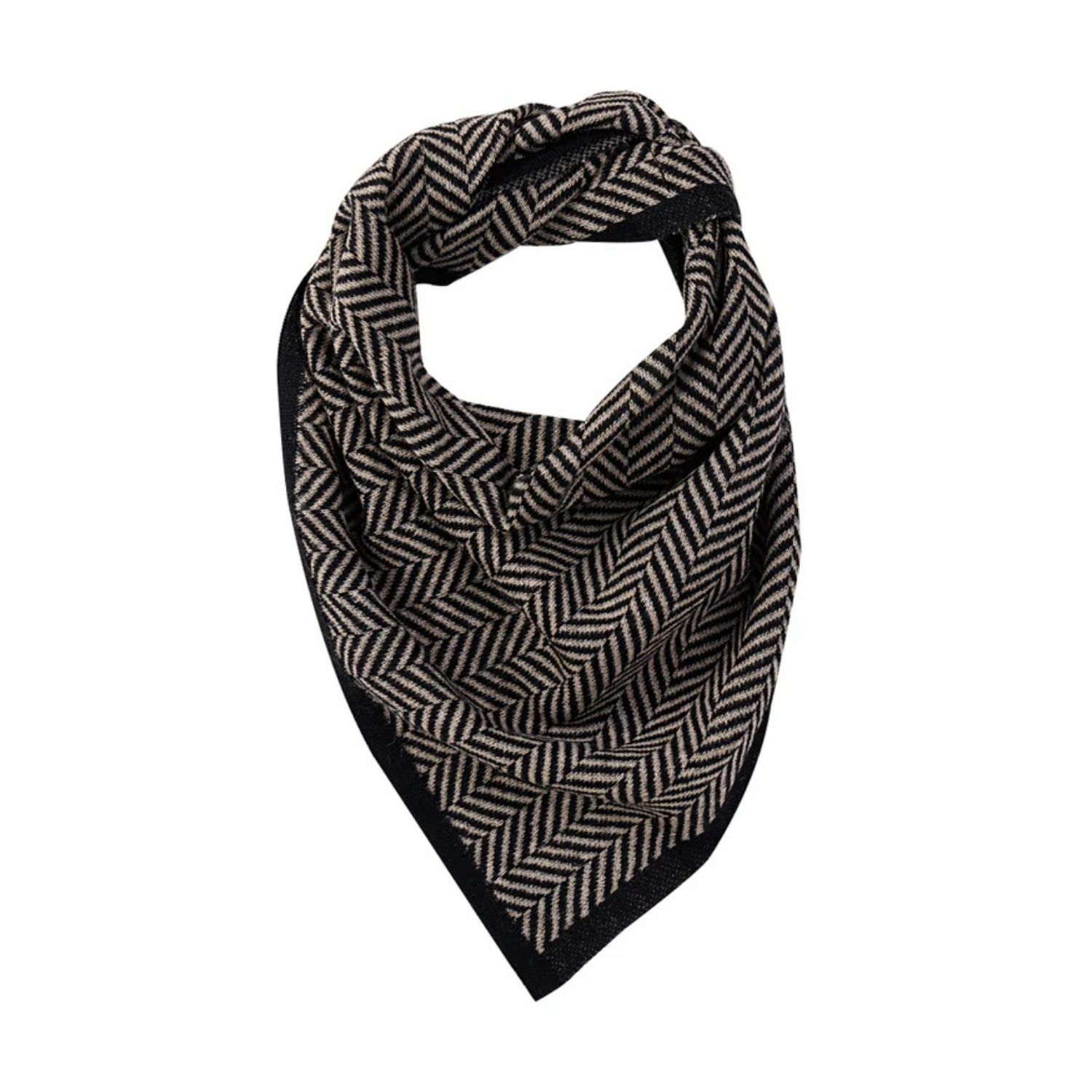 Mohair&angora Women's Black / White Mohair Foulard Lycia Black