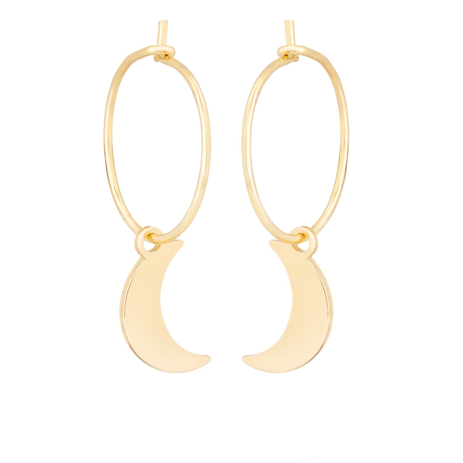 C.j.m Women's Gold Luna Hoop