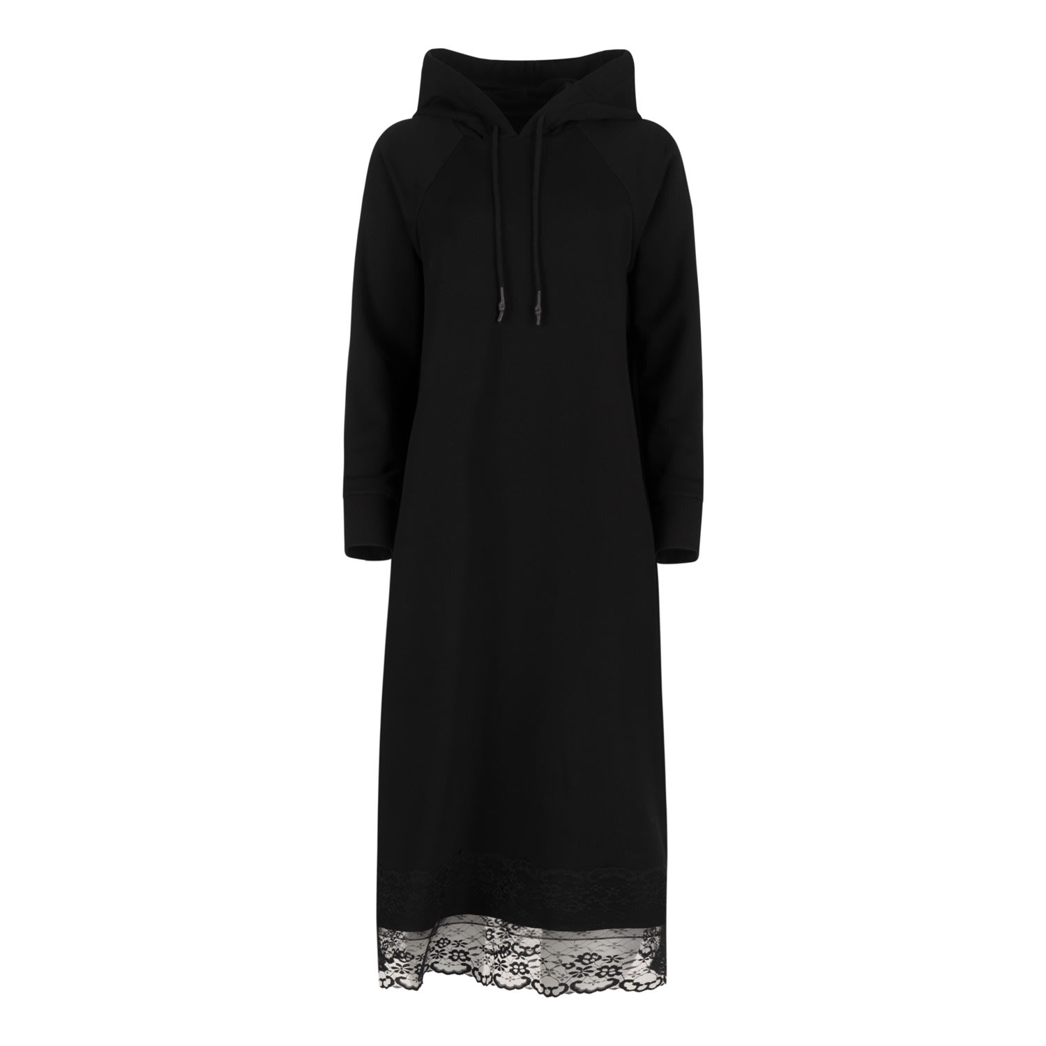 Clothes By Locker Room Women's Black Hoodie Dress One Size In Black