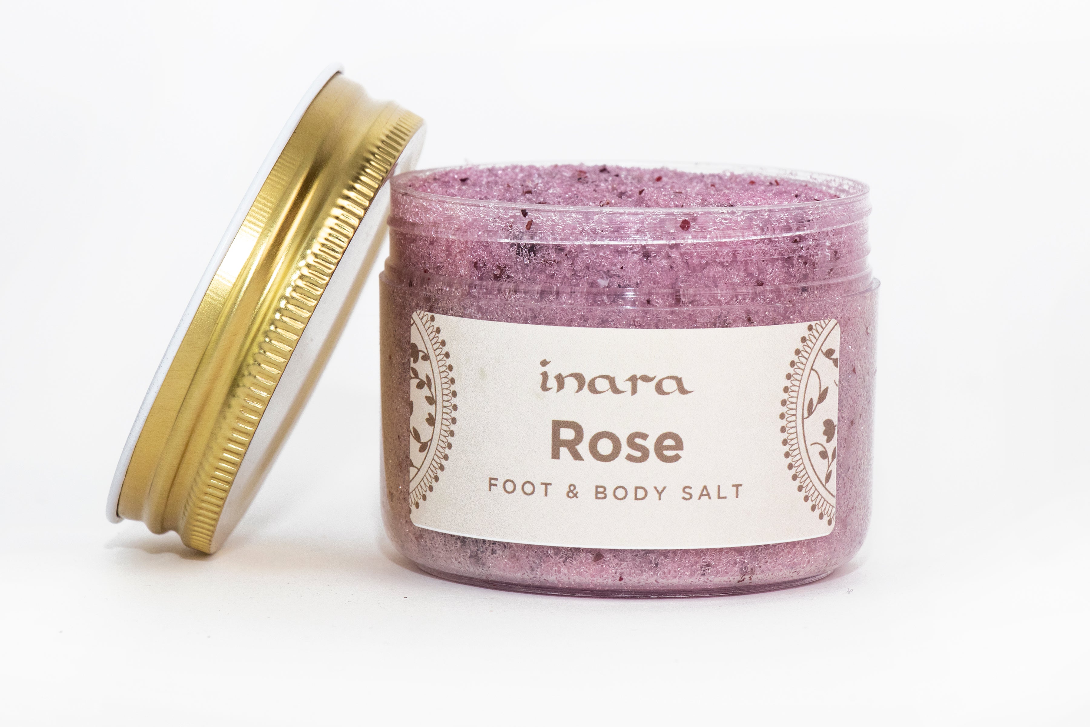 Inara Pink Rose Foot & Body Salt In Pink