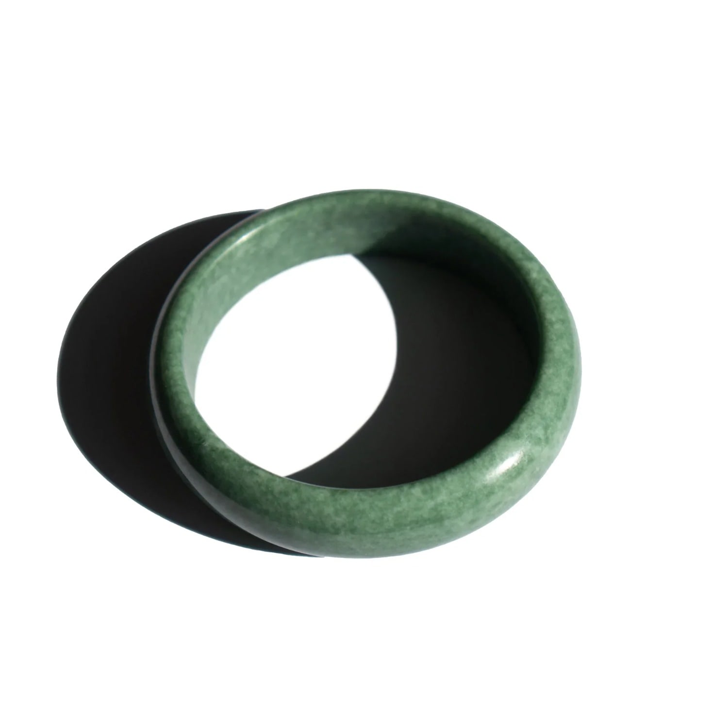 Seree Women's Tennis Opaque Green Jade Bangle - Green In Green