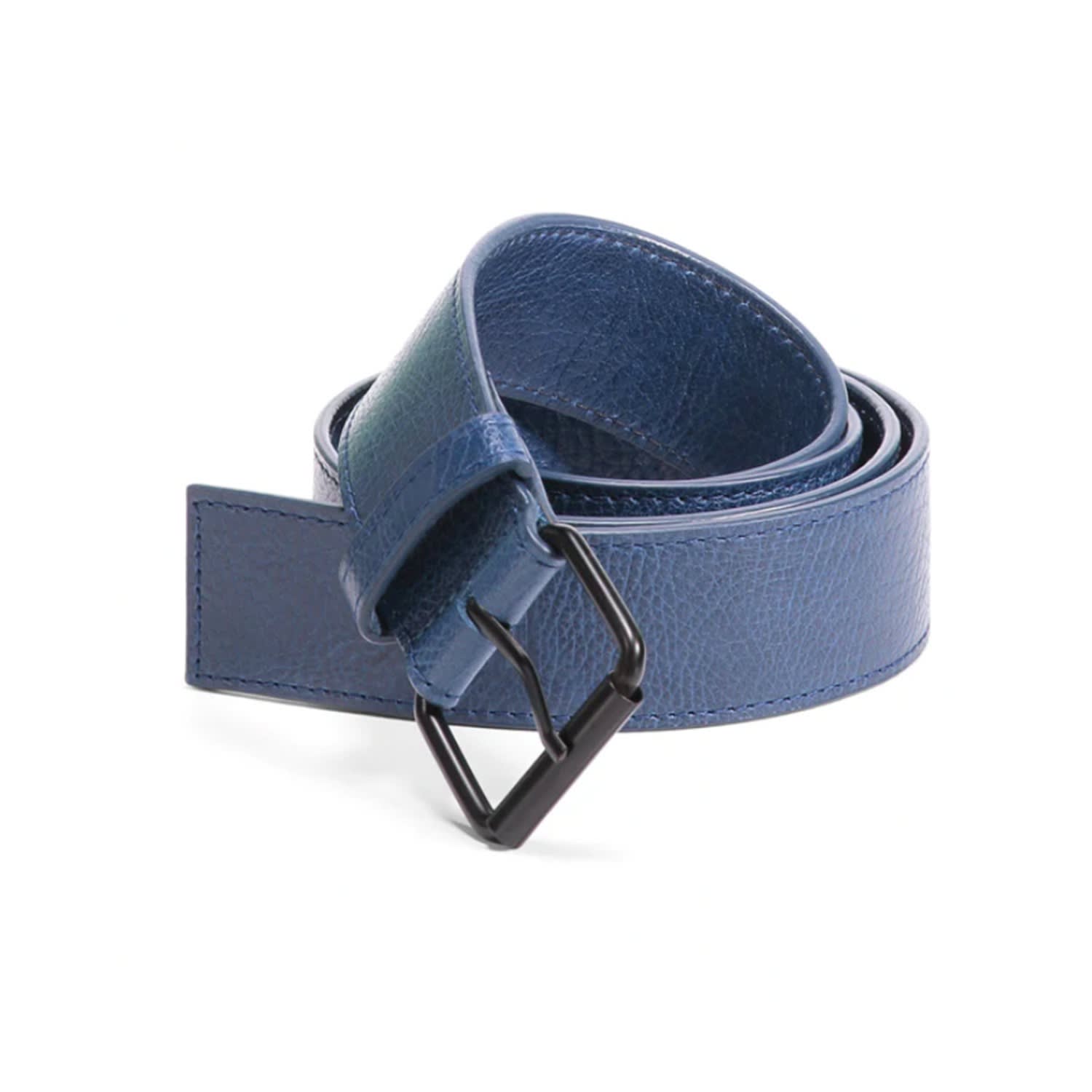 Navy blue top designer belt