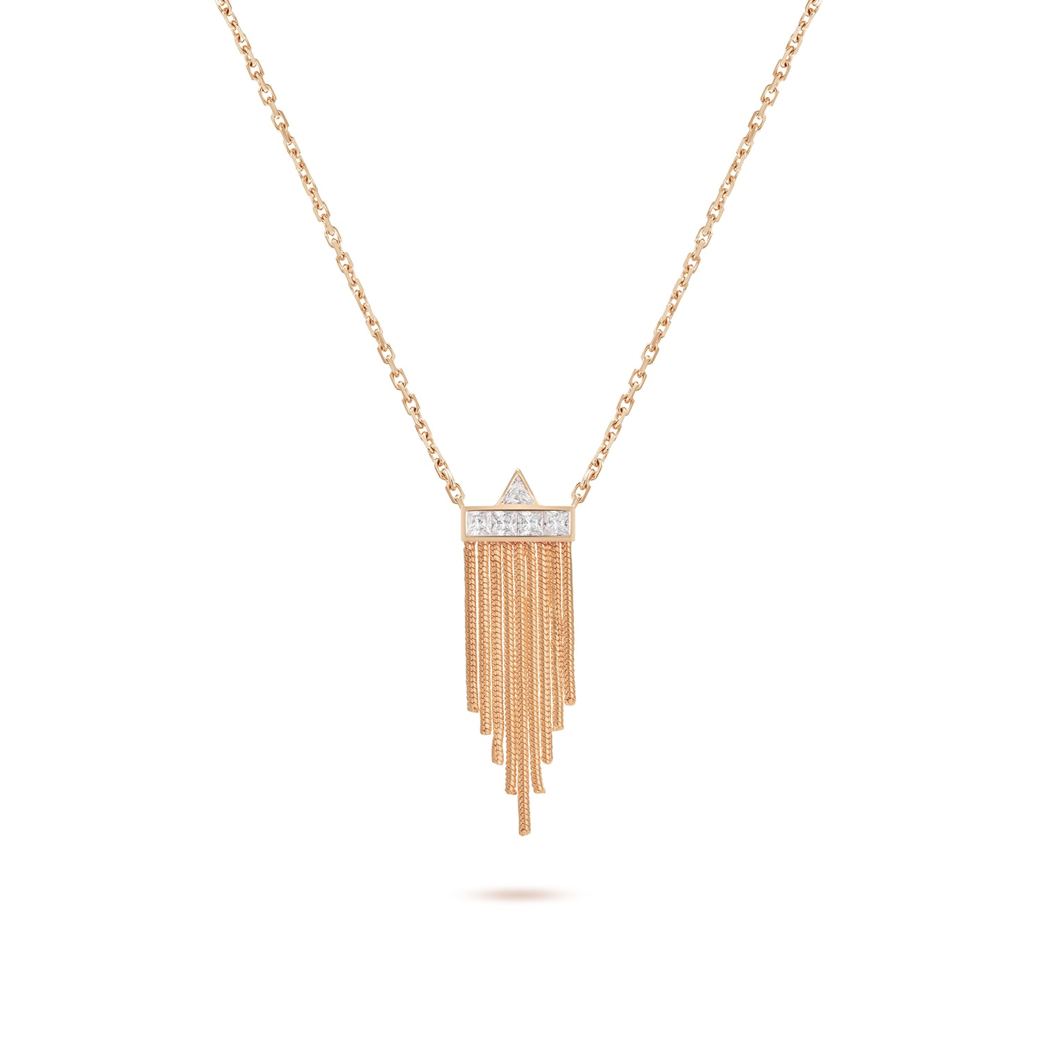 Women’s Mini Tassel Necklace - Rose Gold Meulien