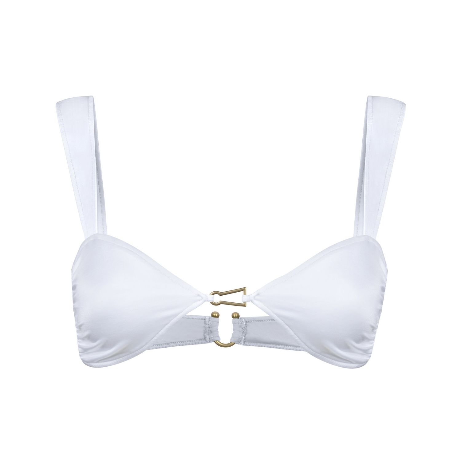 Bianca Resortwear Women's Lola Bikini Top In White In White