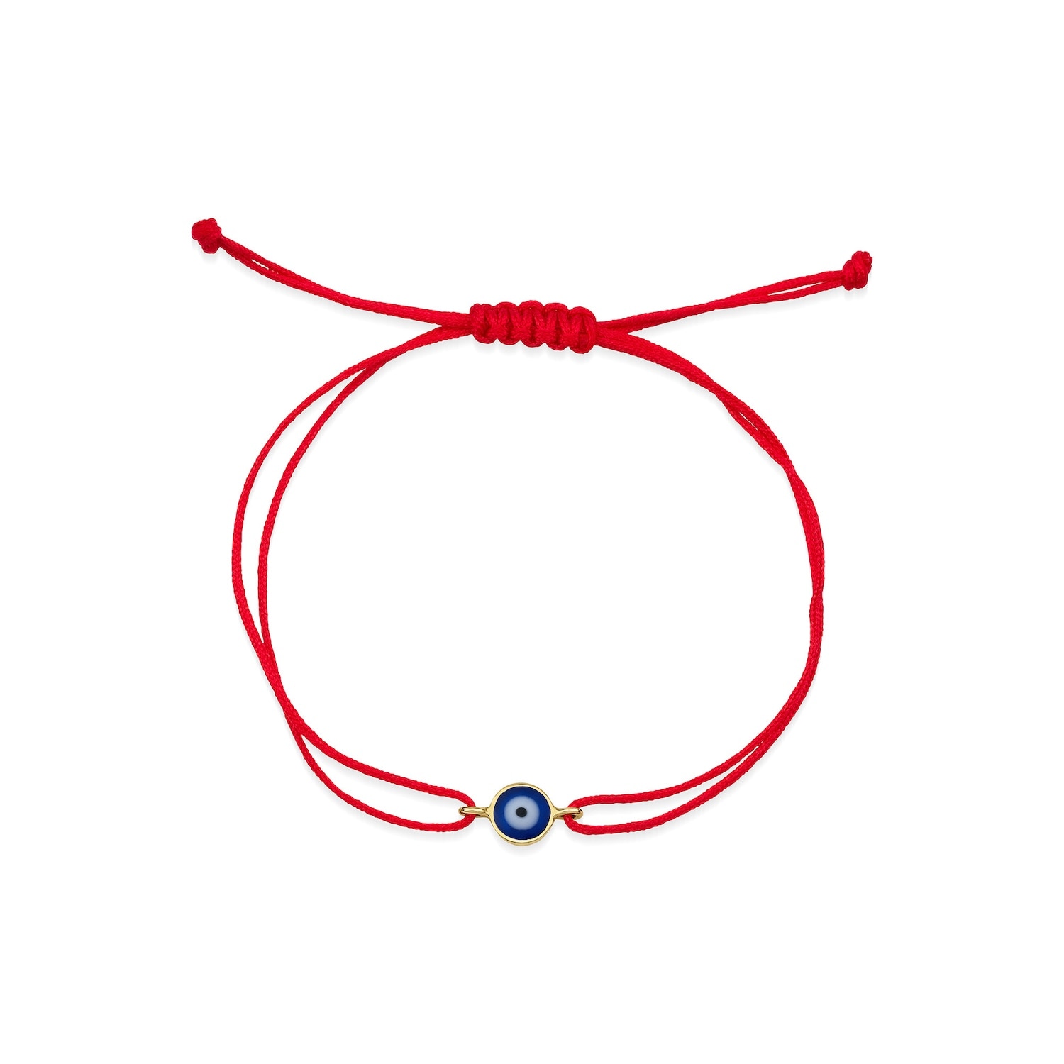 Jewelsty Fine Jewelry Women's Gold / Blue Navy Blue Evil Eye Rope Bracelet