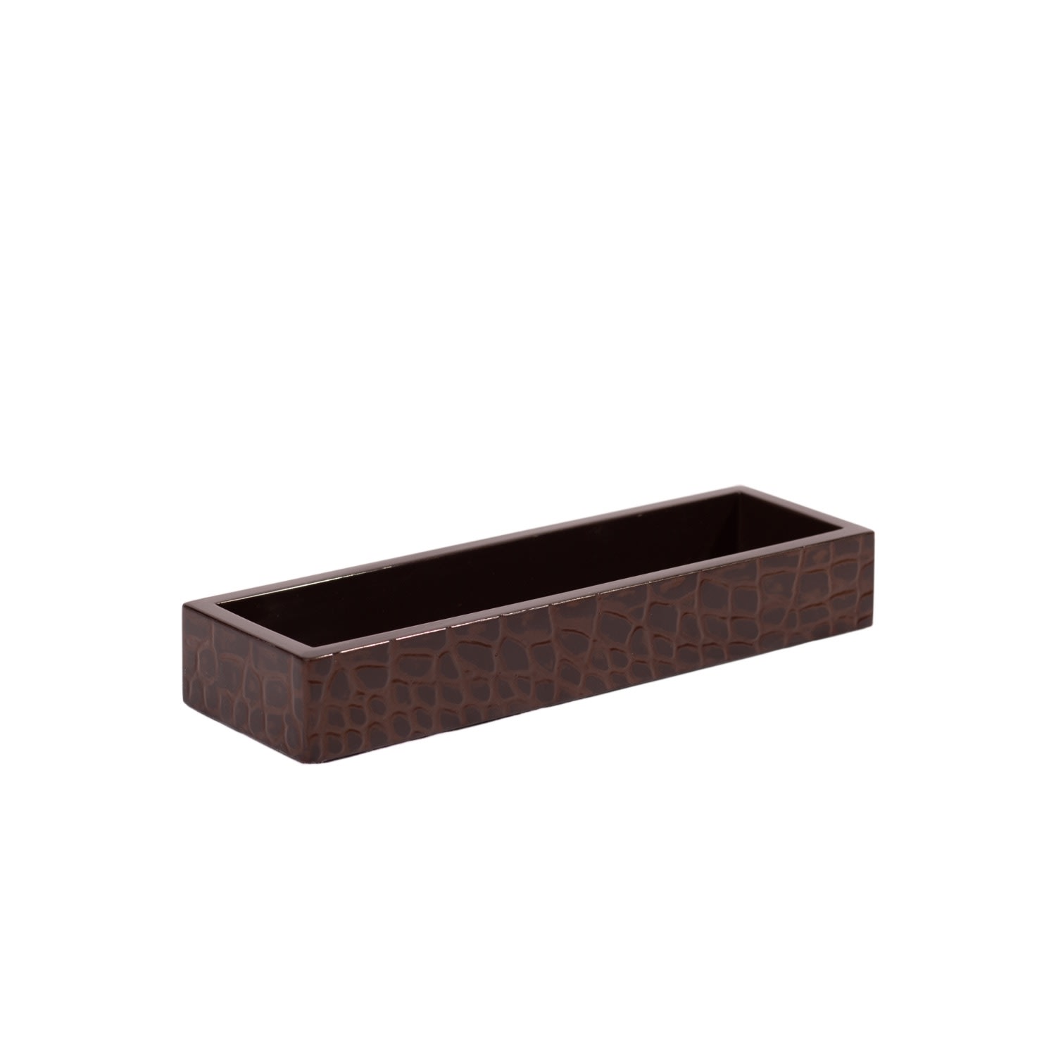 Brown Chelsea Pen Tray - Vintage Croc Posh Trading Company