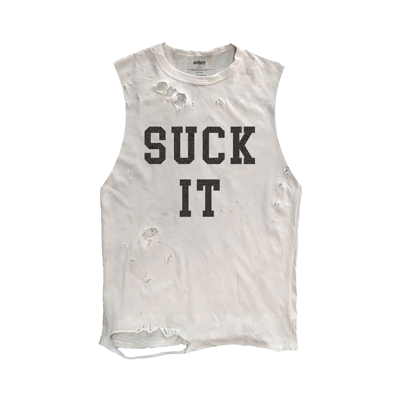 Other Uk Women's Suck It Thrasher Tank In White