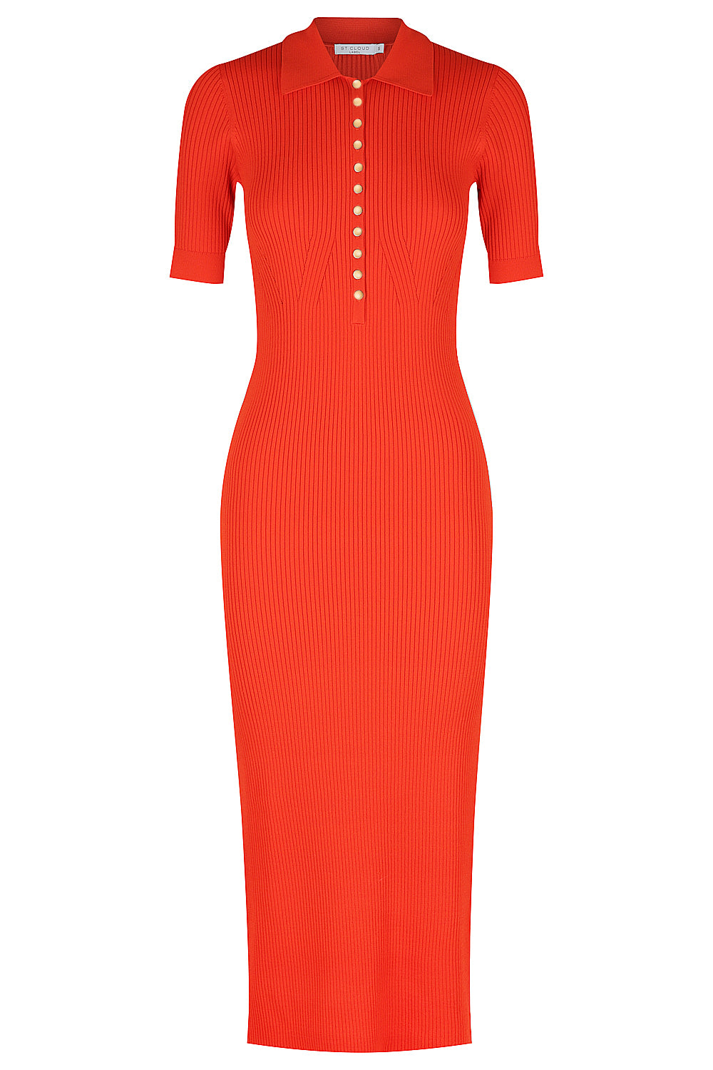 Women’s New York Classic Midi Polo Dress - Ferrari Red Extra Small St Cloud Label