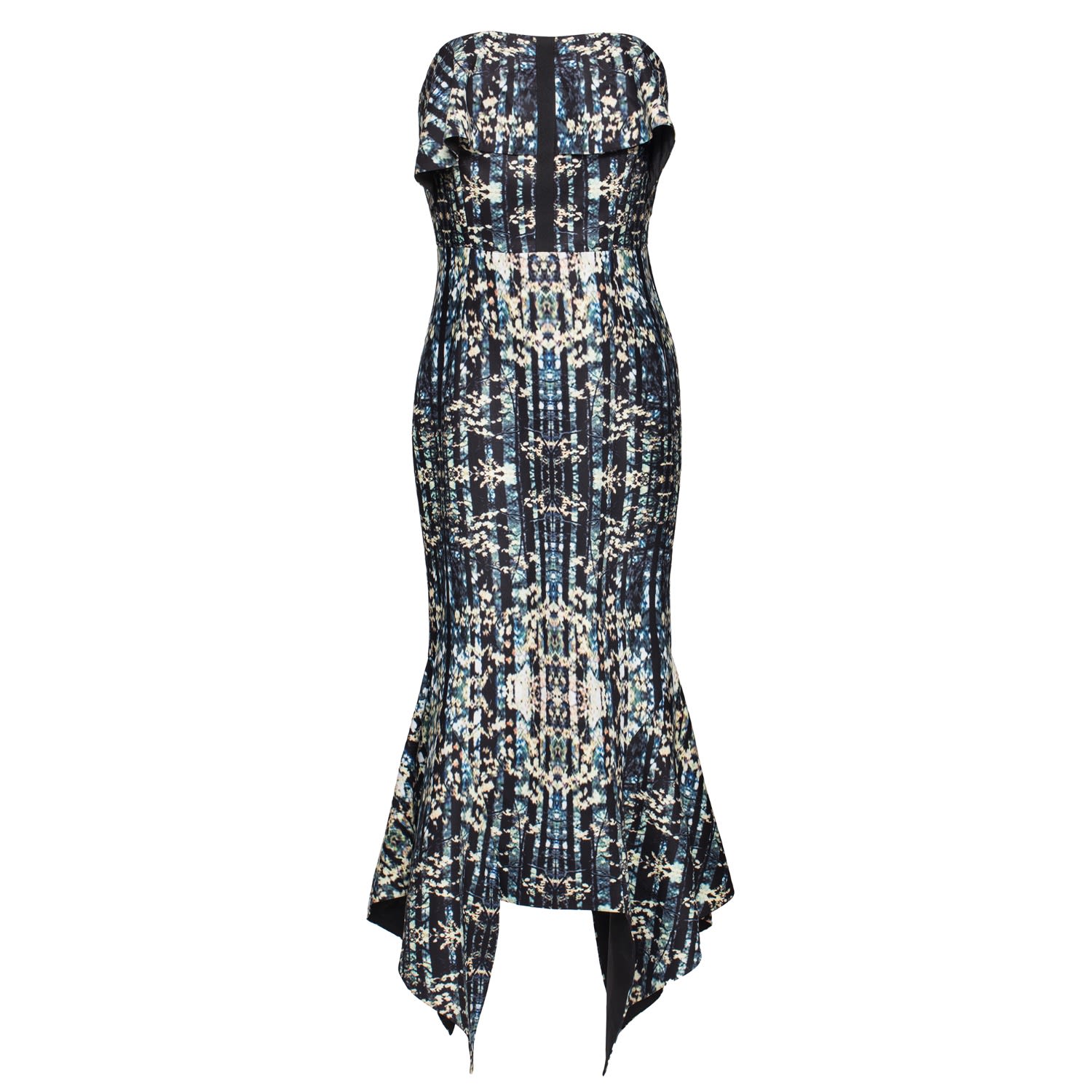 Smart And Joy Women's Kaleidoscope Print Bustier Dress