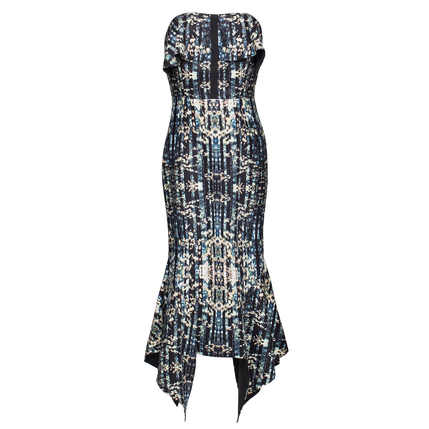 Women’s Kaleidoscope Print Bustier Dress Small Smart and Joy