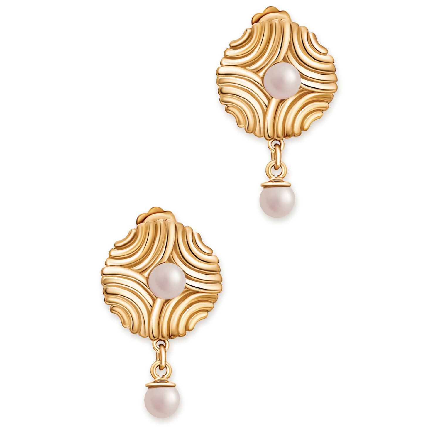 Women’s Gold Wavy Luxe Earrings Untamd