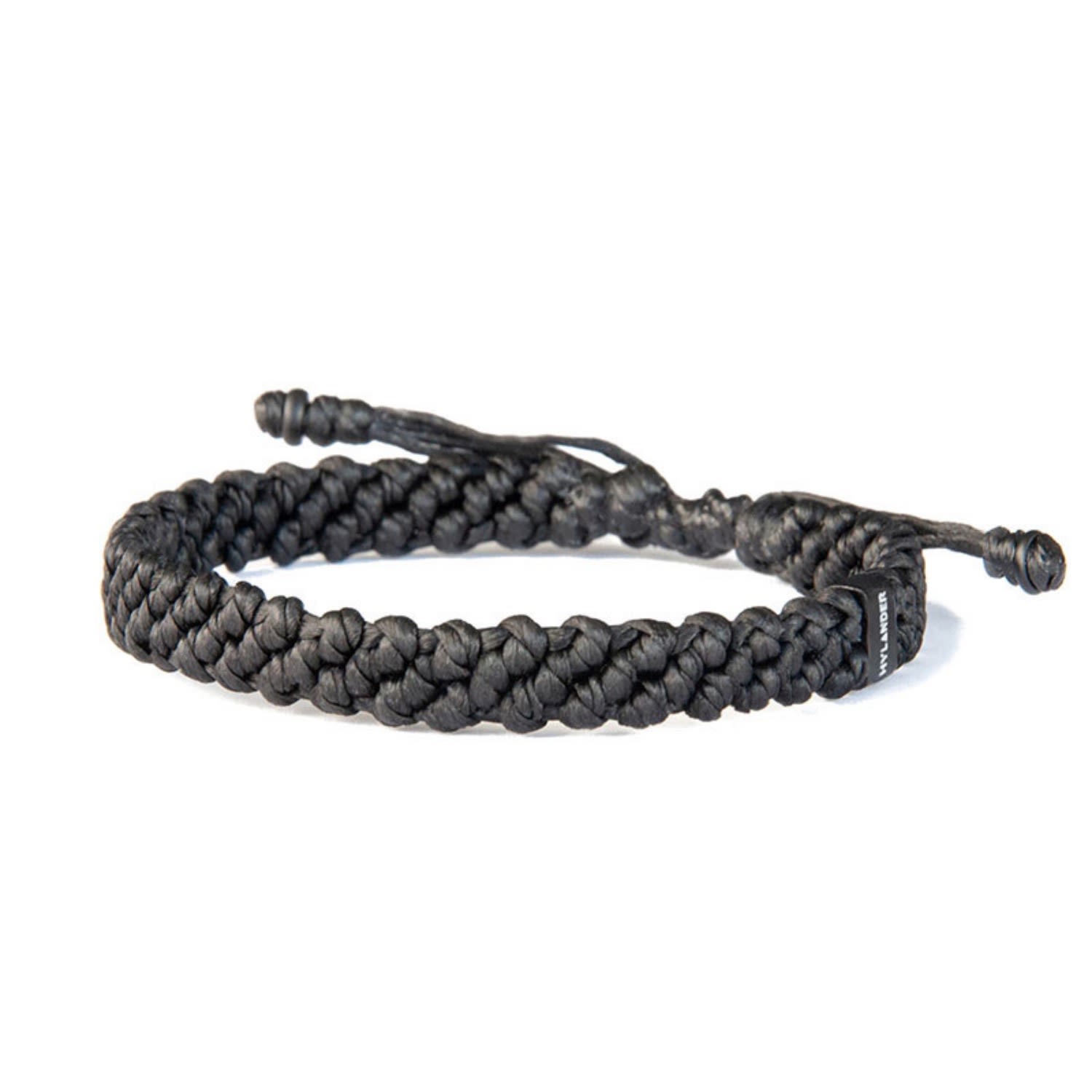 Harbour Uk Bracelets Men's Chunky Black Rope Bracelet – Handmade Bold Design - Hylander