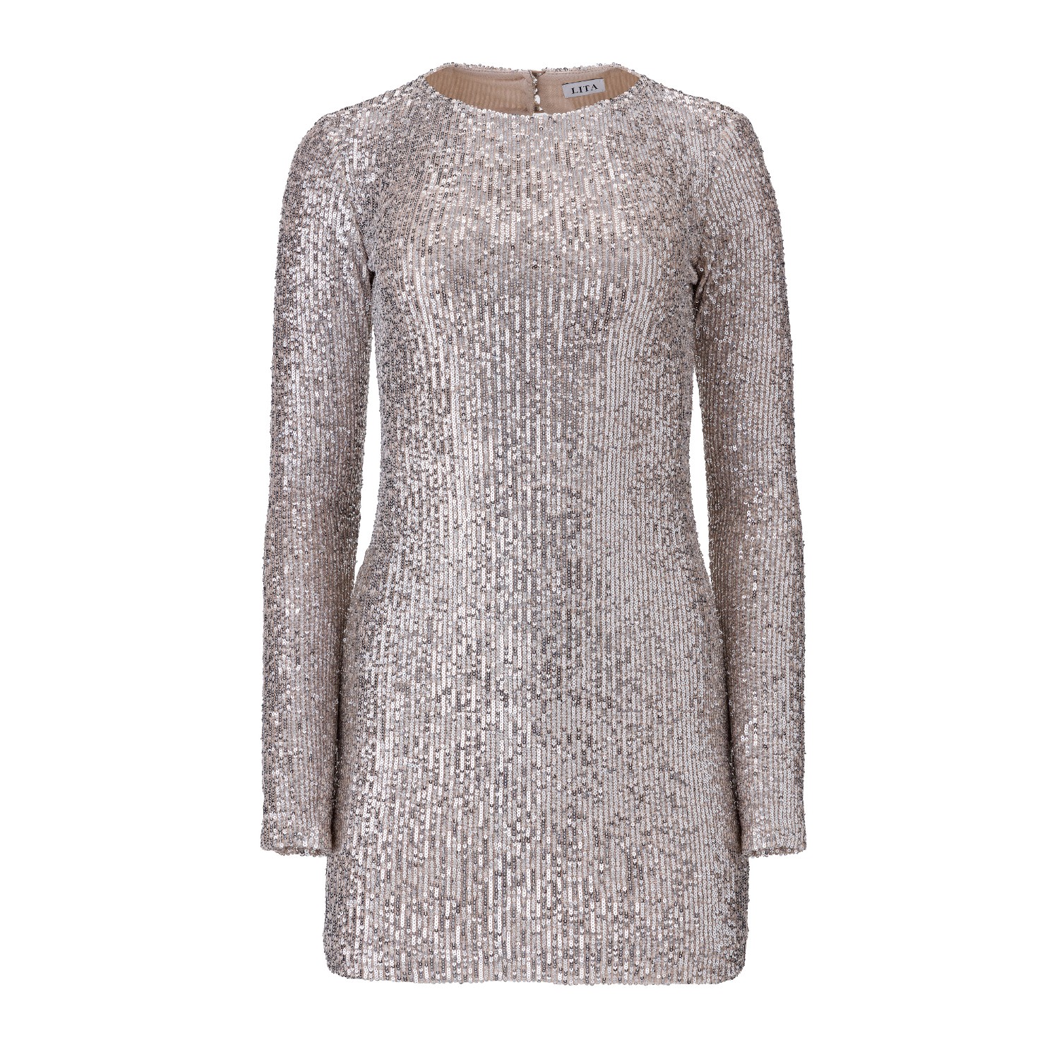 Lita Couture Women's Sequin Mini Dress In Silver In Neutral