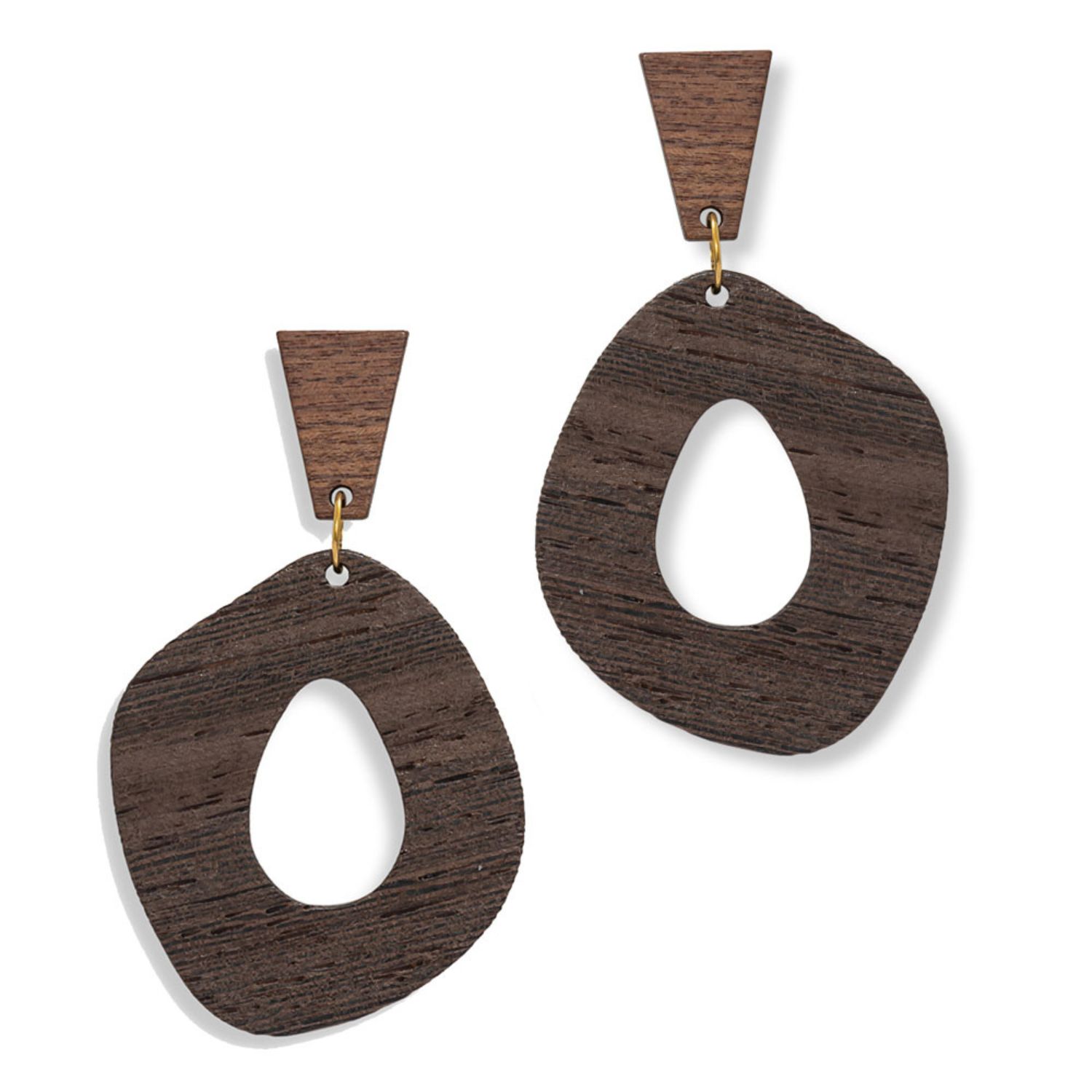 A Weathered Penny Women's Brown / Gold Asuka Earrings