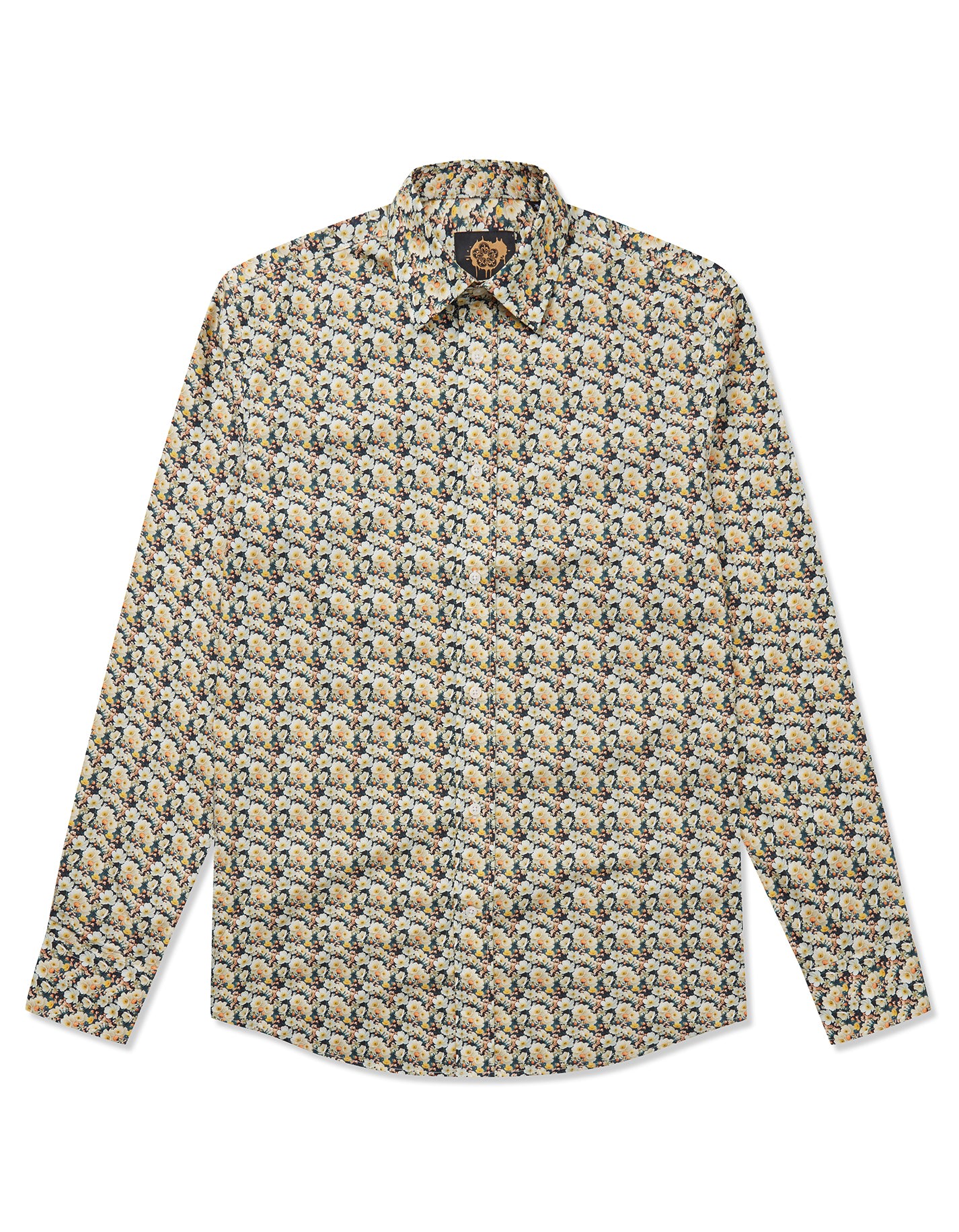Gresham Blake Men's Yellow / Orange Buttercup Shirt In Yellow/orange