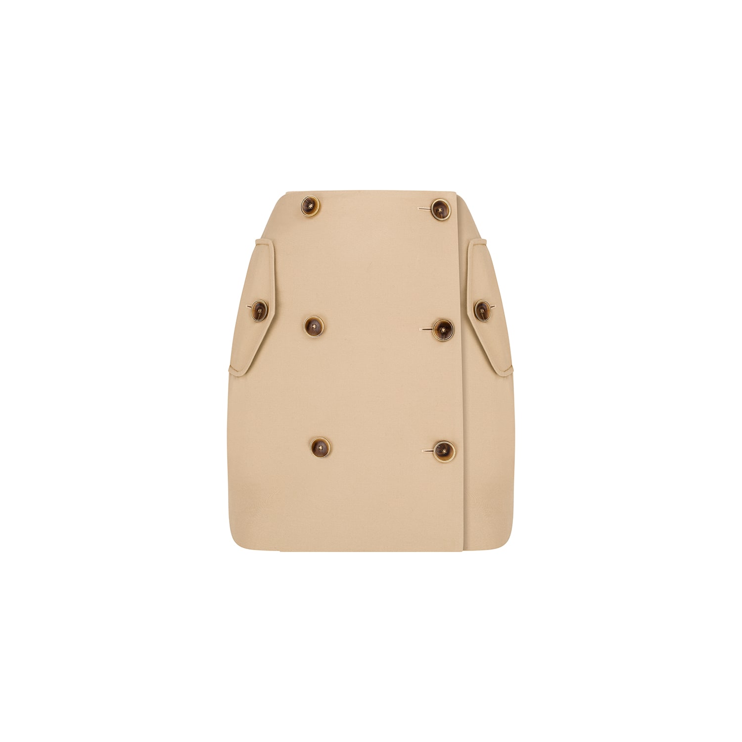 Saintby Anna Baj Women's Neutrals Cotton Mini Skirt Tivoli