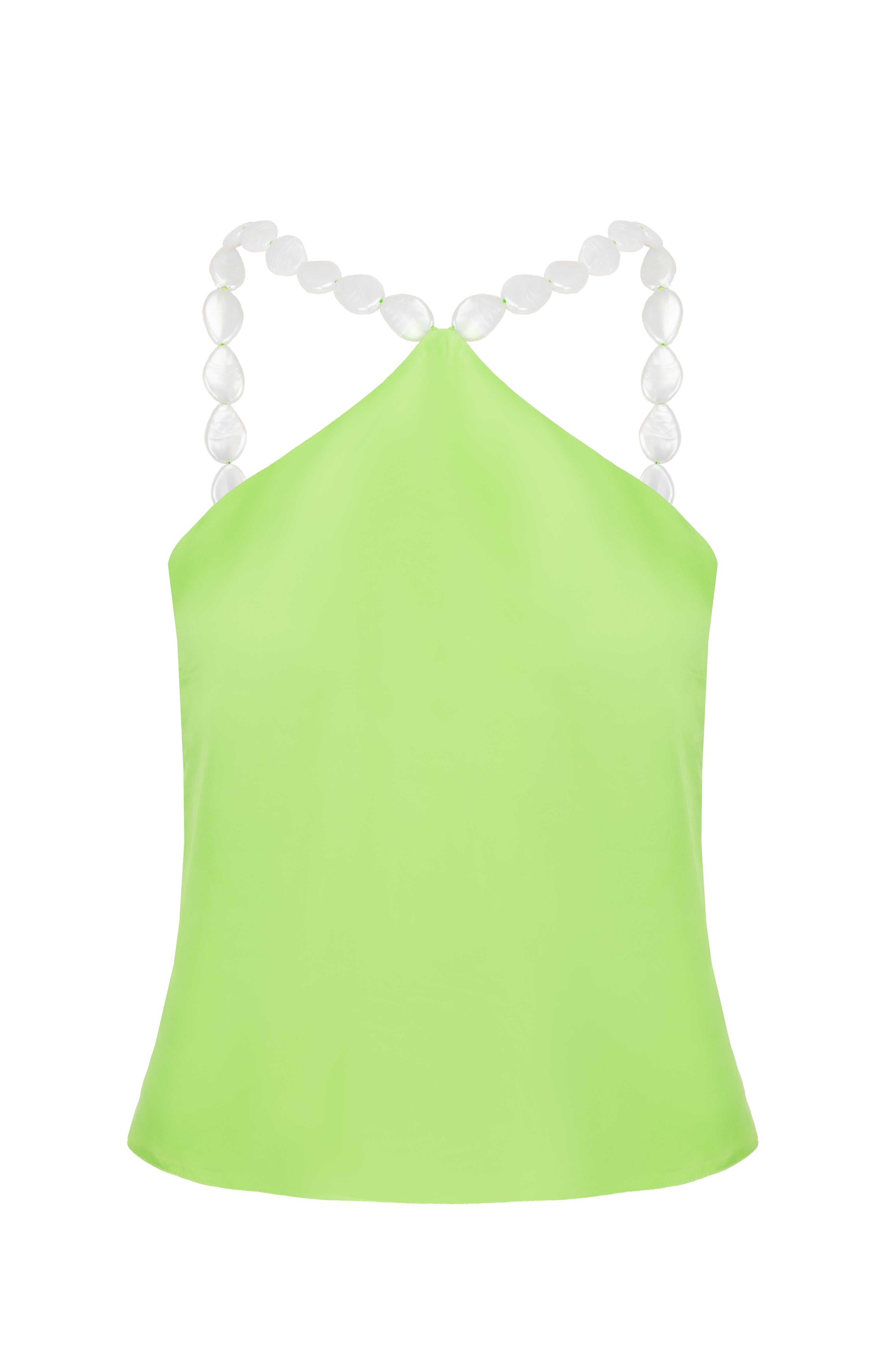 Jaaf Women's Embellished Halter Top In Lime Green In Green