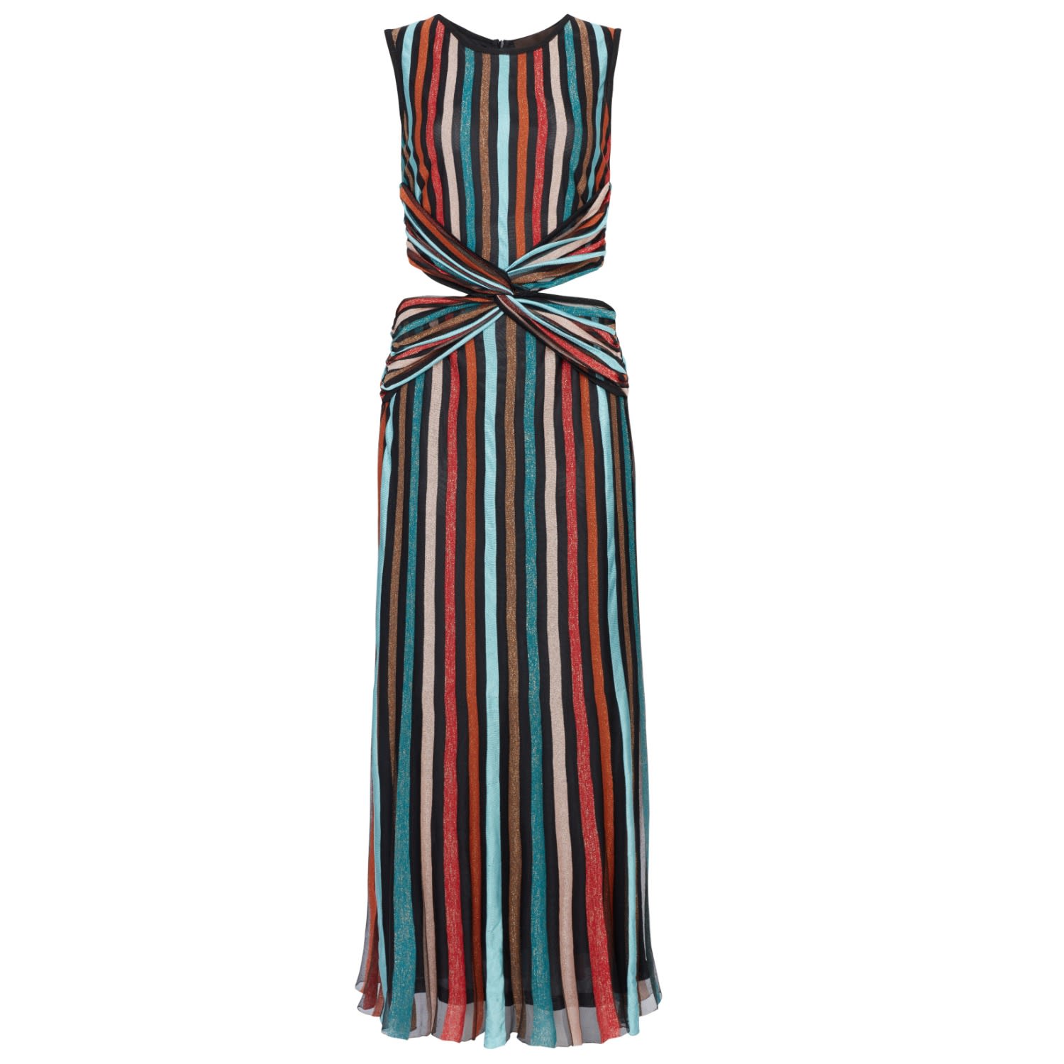 Women’s Kaleidoscope Stripe Maxi Vania Dress - Multicolour Medium Kukhareva London