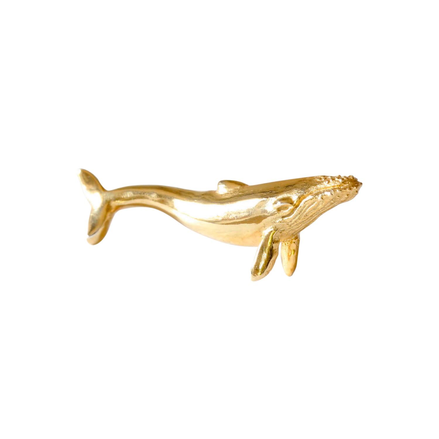 Lee Renee Men's Blue Whale Lapel Pin - Gold In Gold
