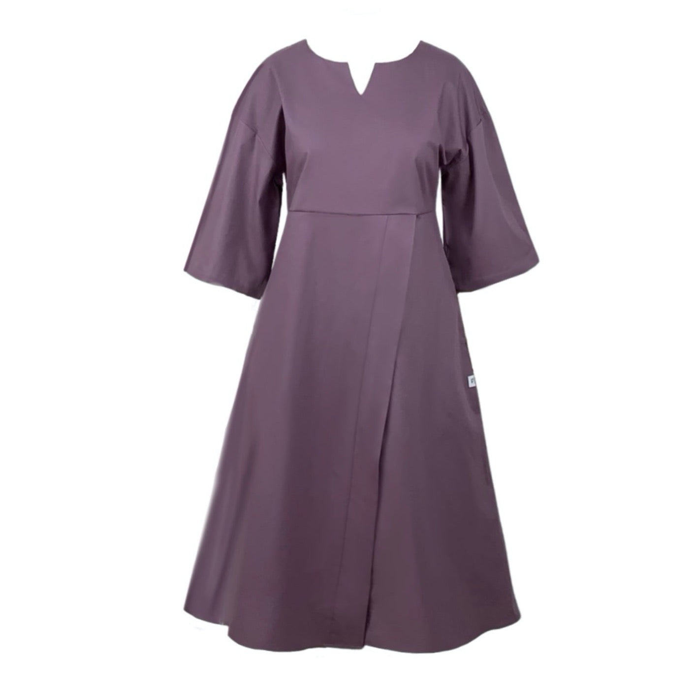 Women’s Pink / Purple Musician Midi Dress In Pale Grape Medium Frock Tales