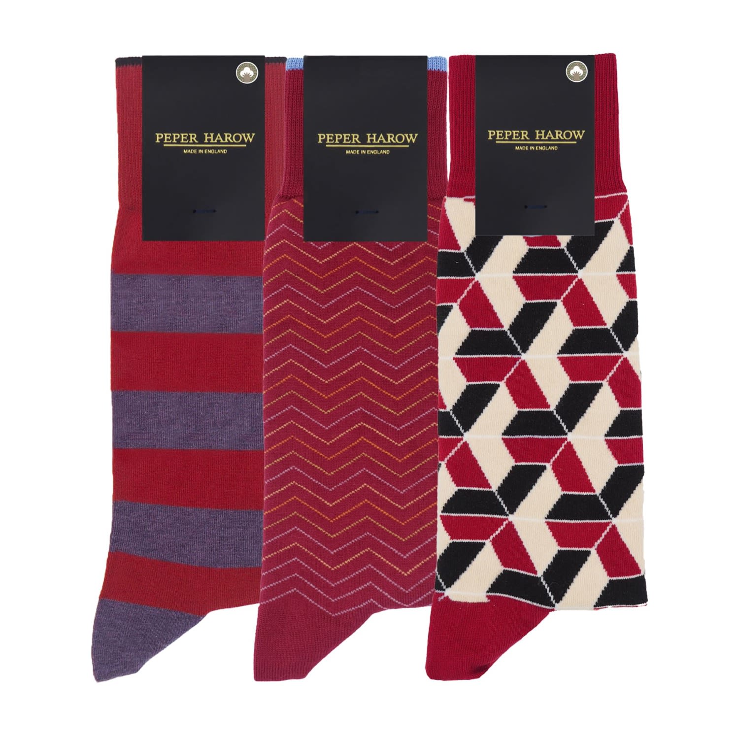 Peper Harow - Made In England Red Burgundy Men Bundle In Red