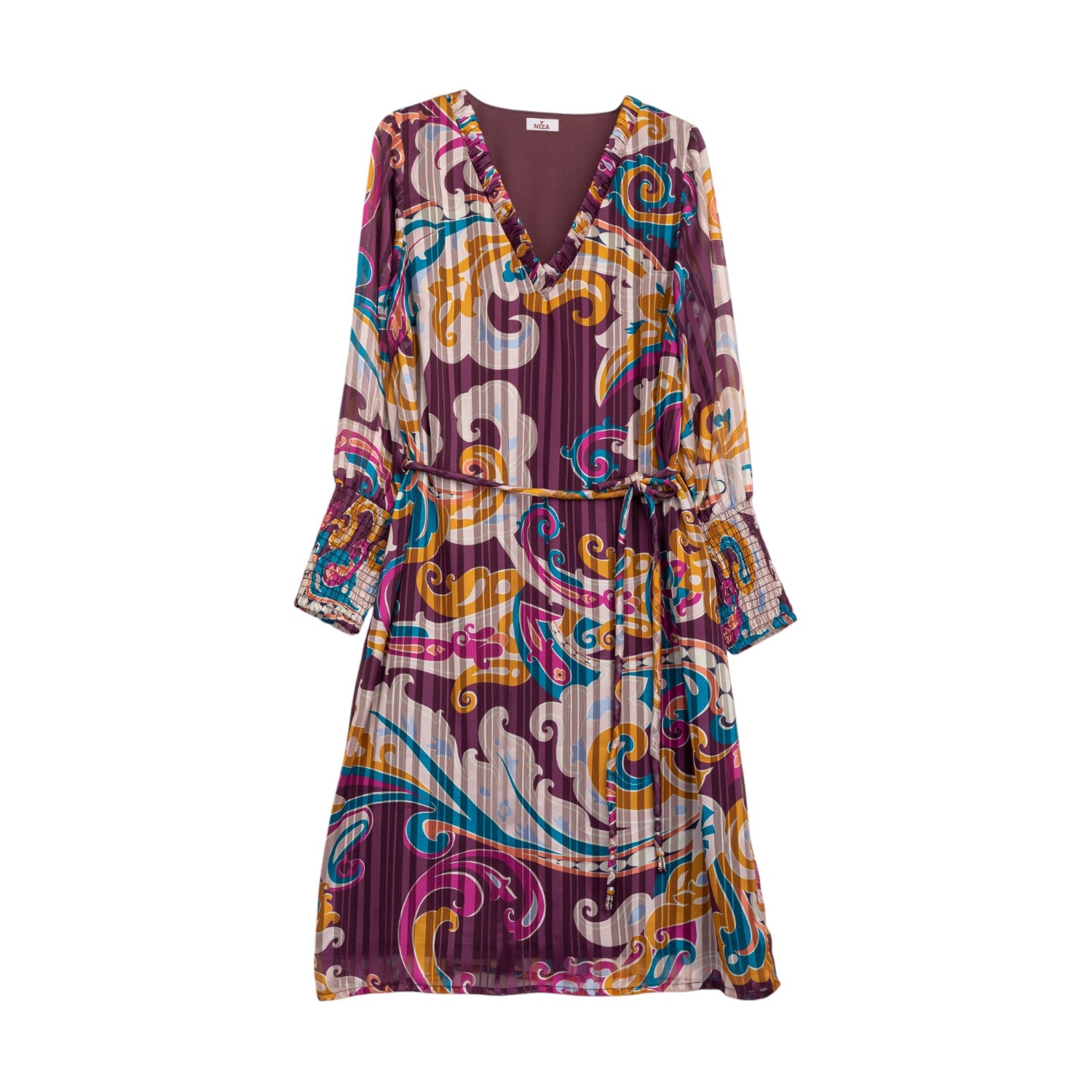 Niza Women's Paisley Midi Dress In Multi