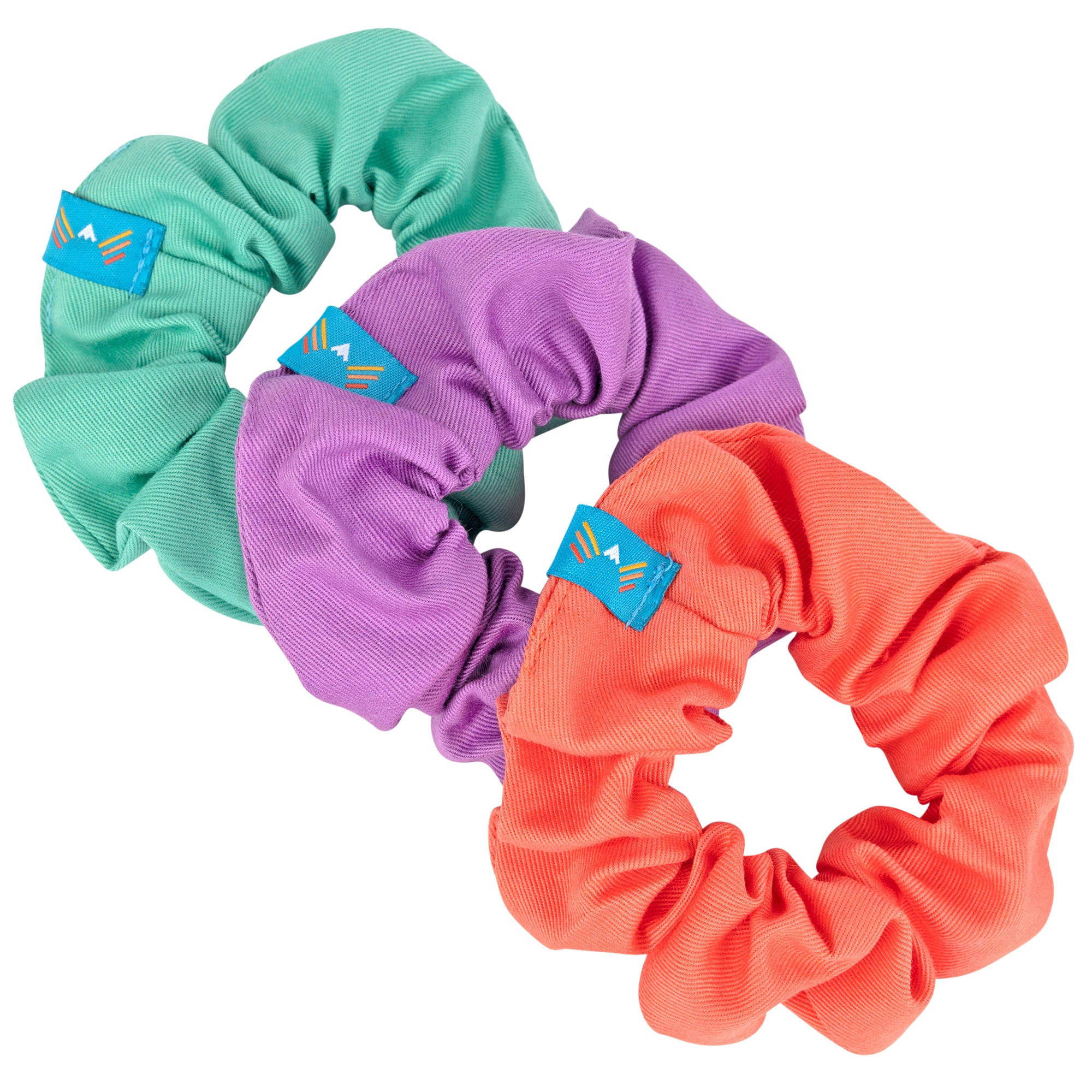 Mokuyobi Women's Green / Pink / Purple Tropic Scrunchie Three Pack In Green/pink/purple