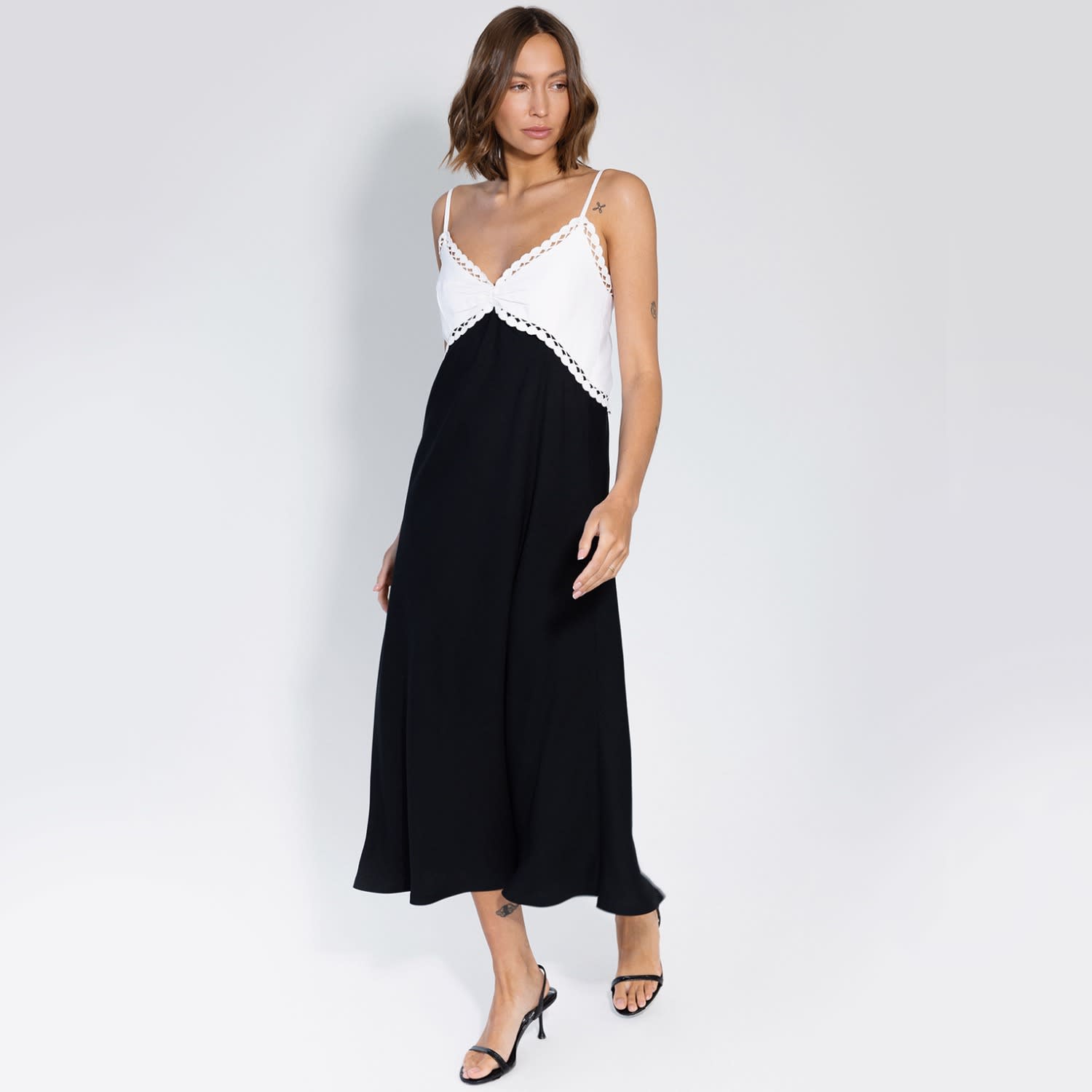 Slip Dresses, Black, White & Colour