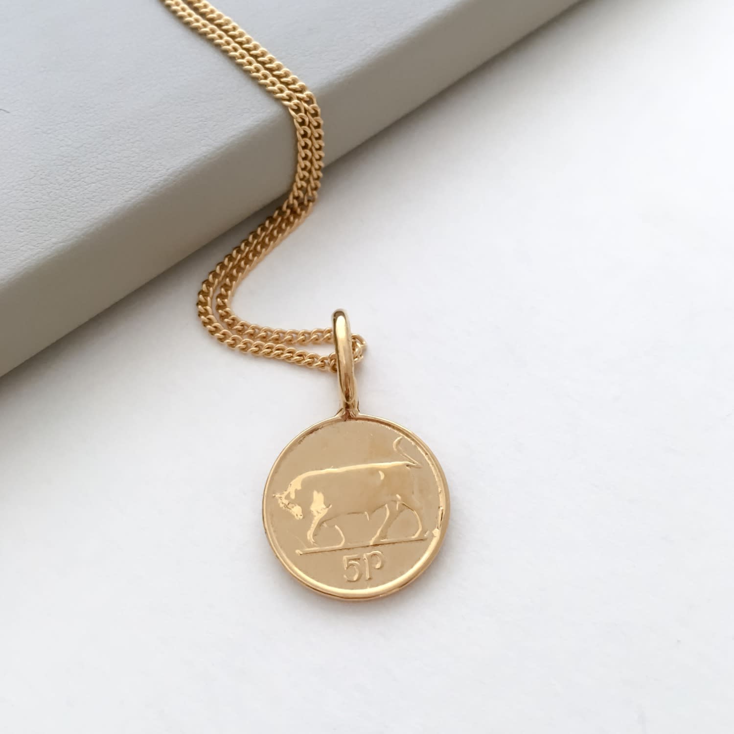 Ireland 6 pence coin necklace