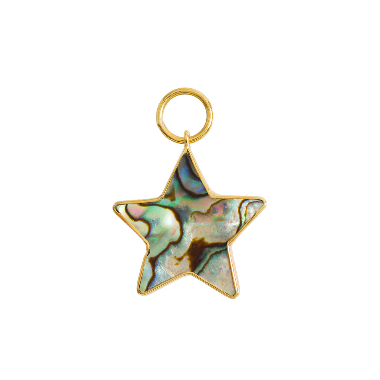 Women’s Blue / Gold / Green Star Paua Pendant Freya Rose