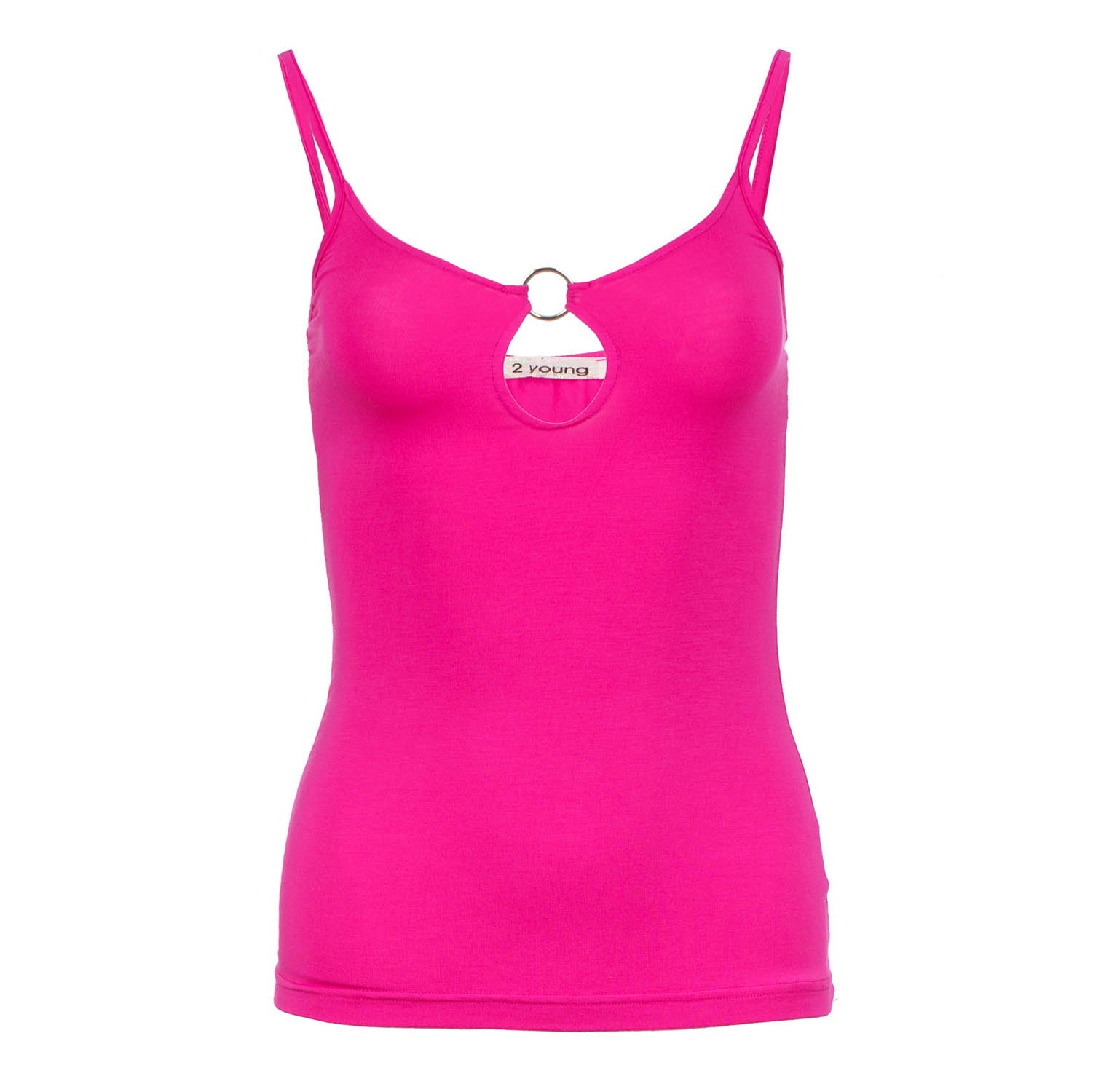 Women’s Pink / Purple Spaghetti Strap Keyhole Top Small Conquista