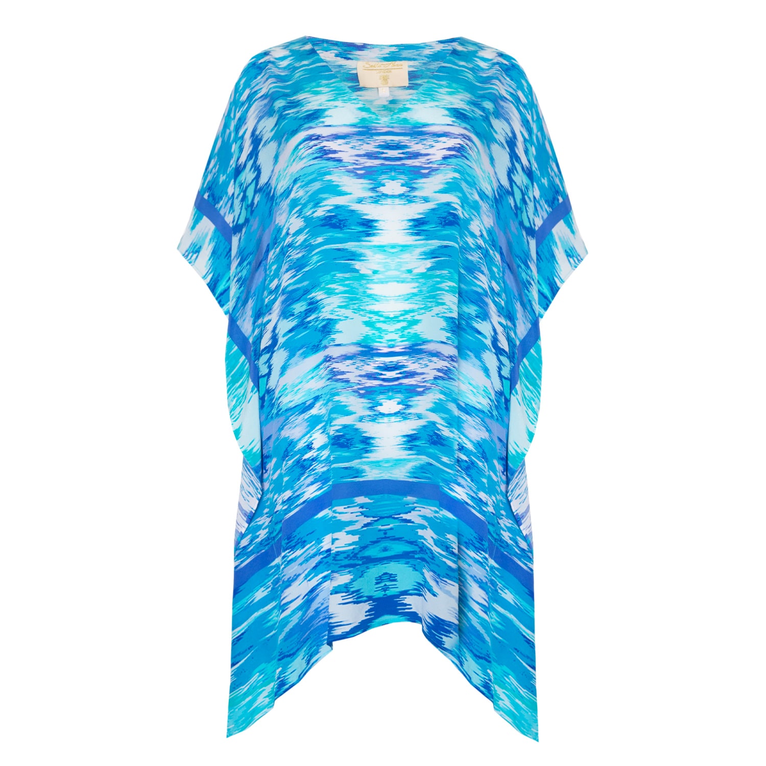 Women's Blue Sea Dream Classic Silk Kaftan | Small | Sophia Alexia
