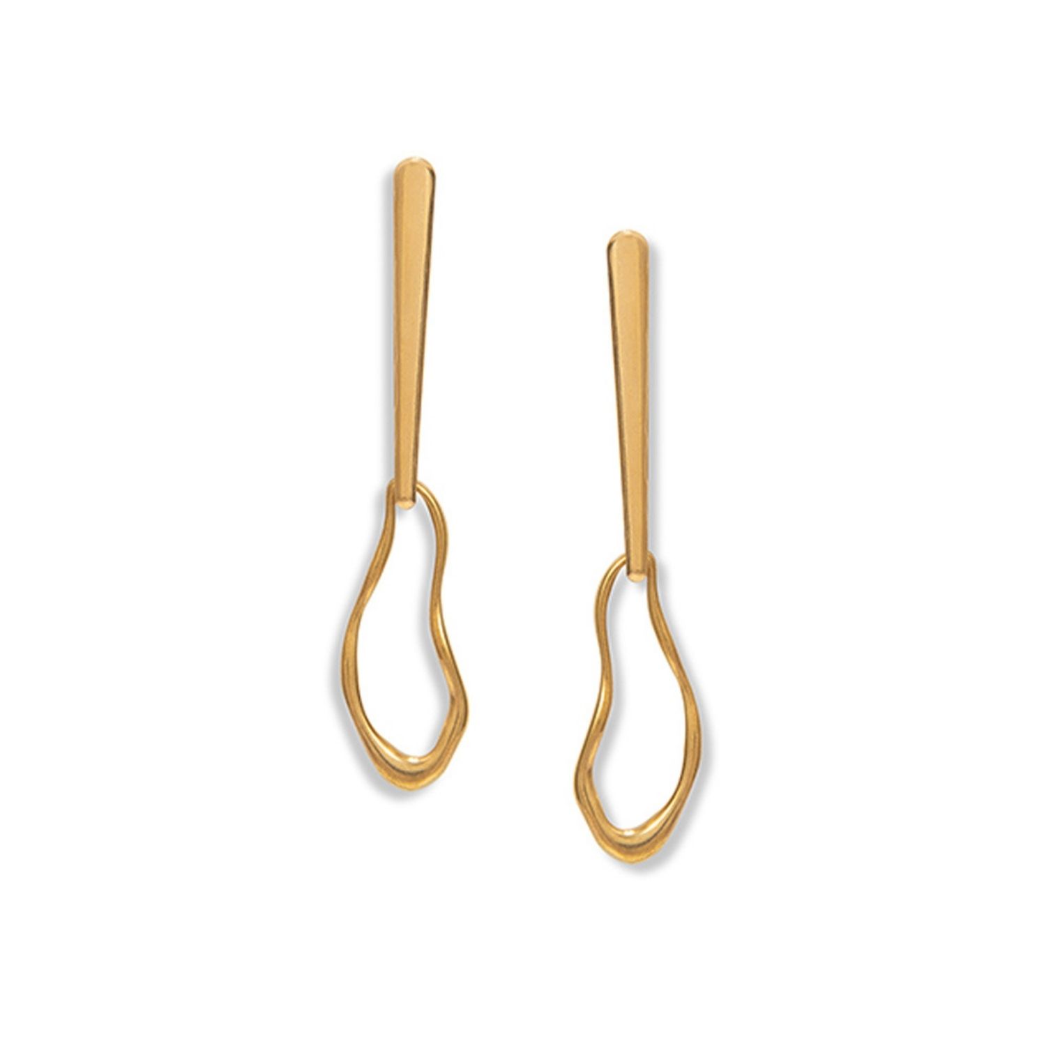 A Weathered Penny Women's Gold Terra Studs In Gold